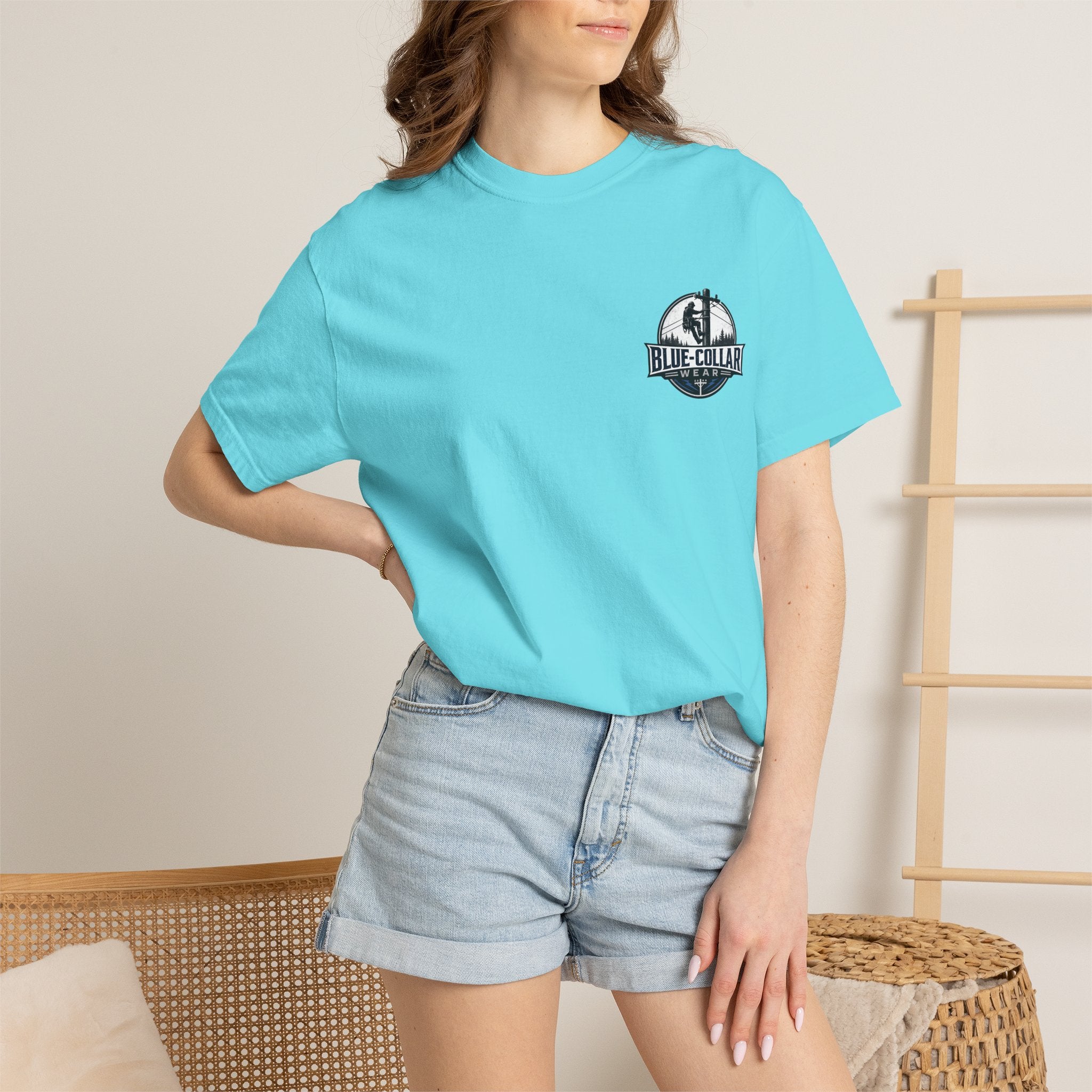 Blue-Collar Wear T-Shirt — Lineman Utility Work Tee
