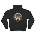 Blue-Collar Wear RANCHER Shield Hoodie — Vintage Workwear Logo Pullover