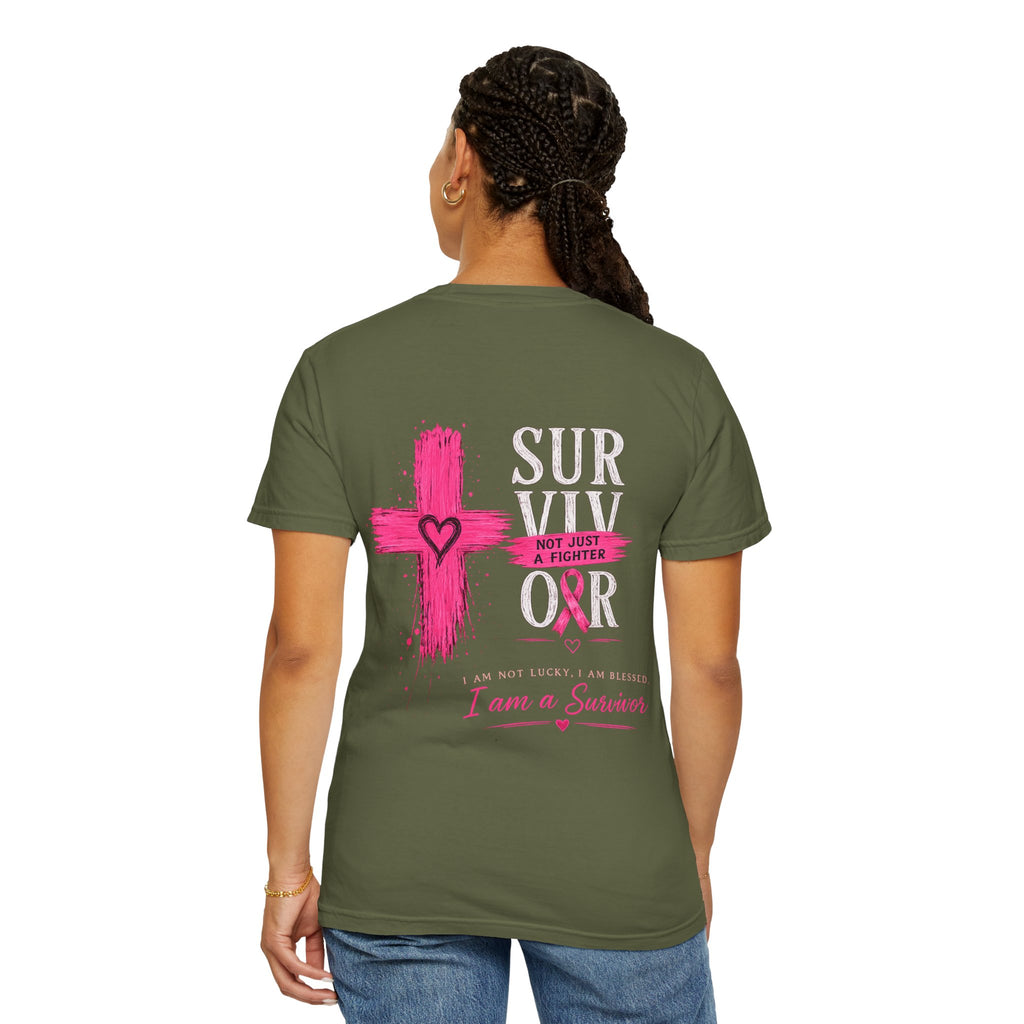 Breast Cancer Survivor T-Shirt — 'Survivor' Pink Ribbon Awareness Tee