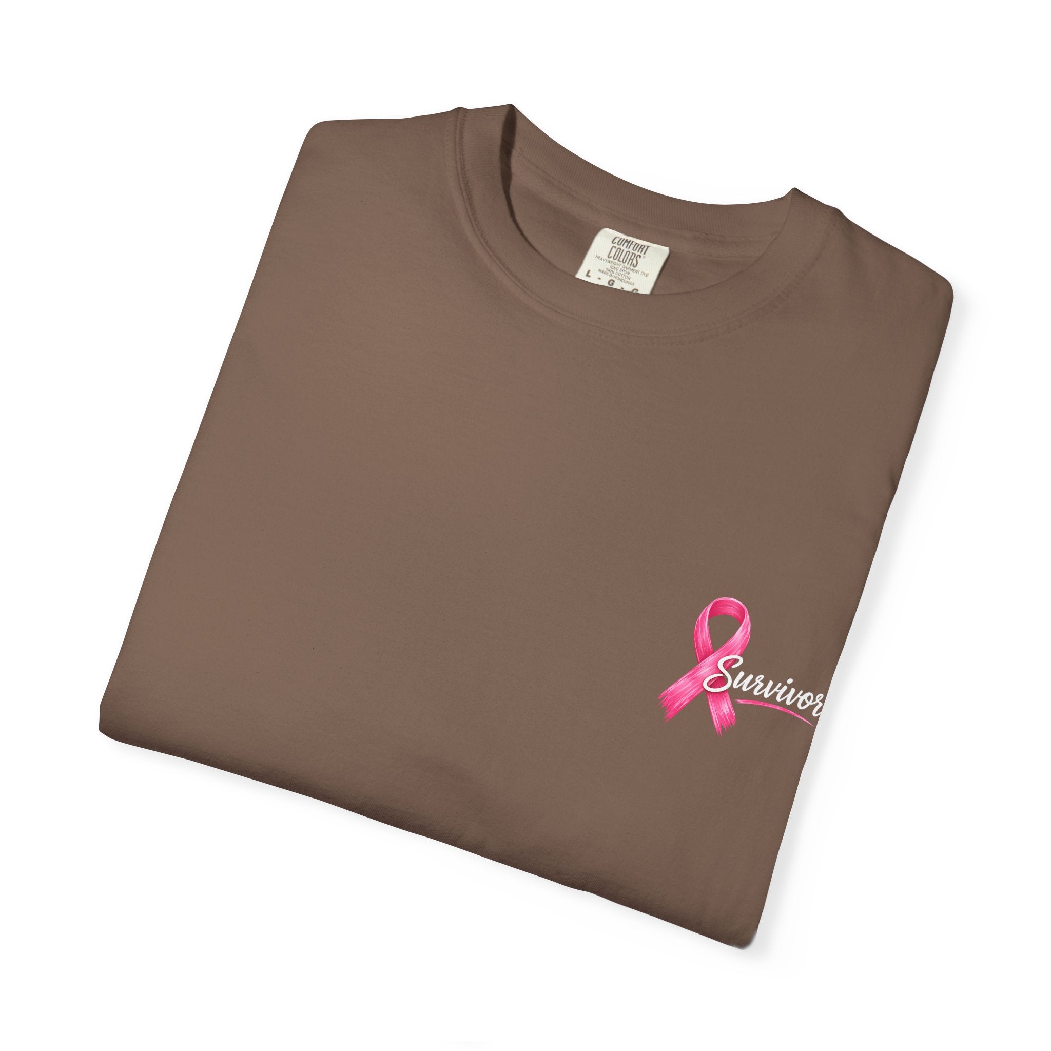 Breast Cancer Survivor T-Shirt — 'Survivor' Pink Ribbon Awareness Tee