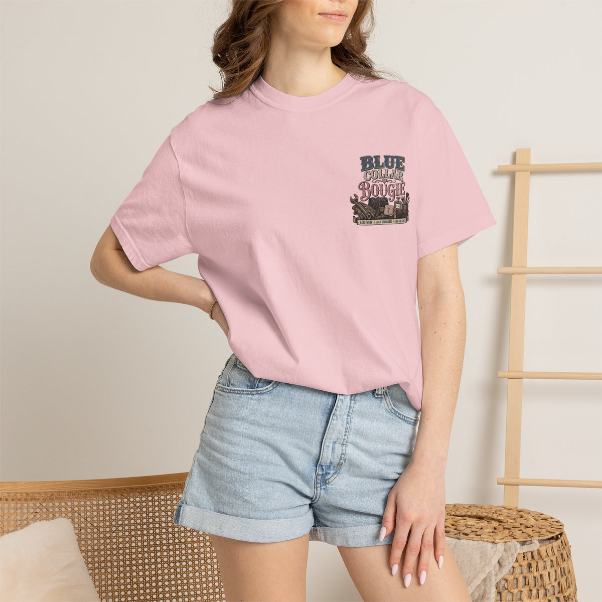 Blue Collar Bougie T-Shirt — Workwear Vintage Graphic Tee