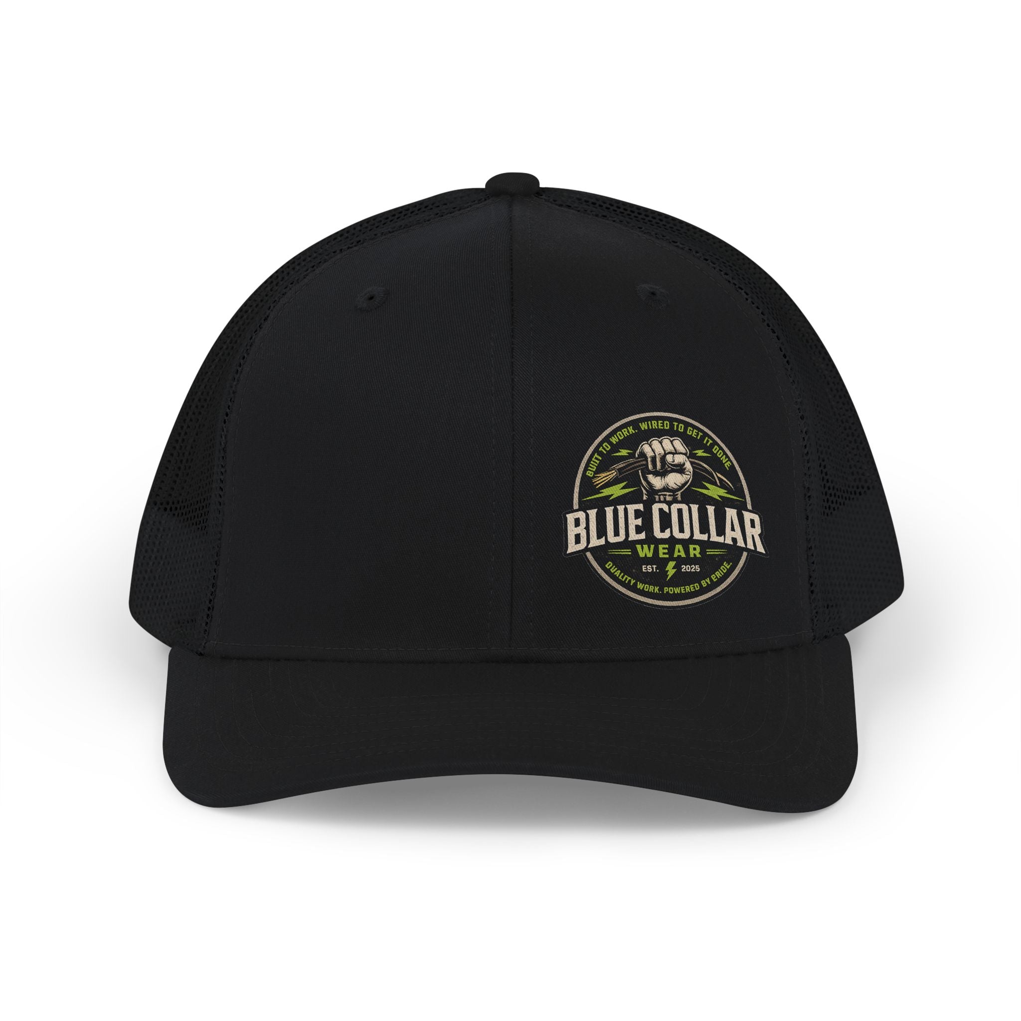 Blue Collar Trucker Cap — Vintage Workwear Snapback Hat