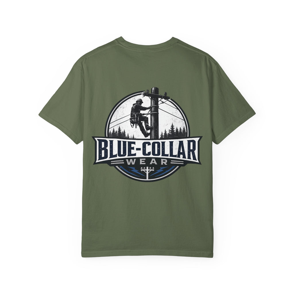 Blue-Collar Wear T-Shirt — Lineman Utility Work Tee