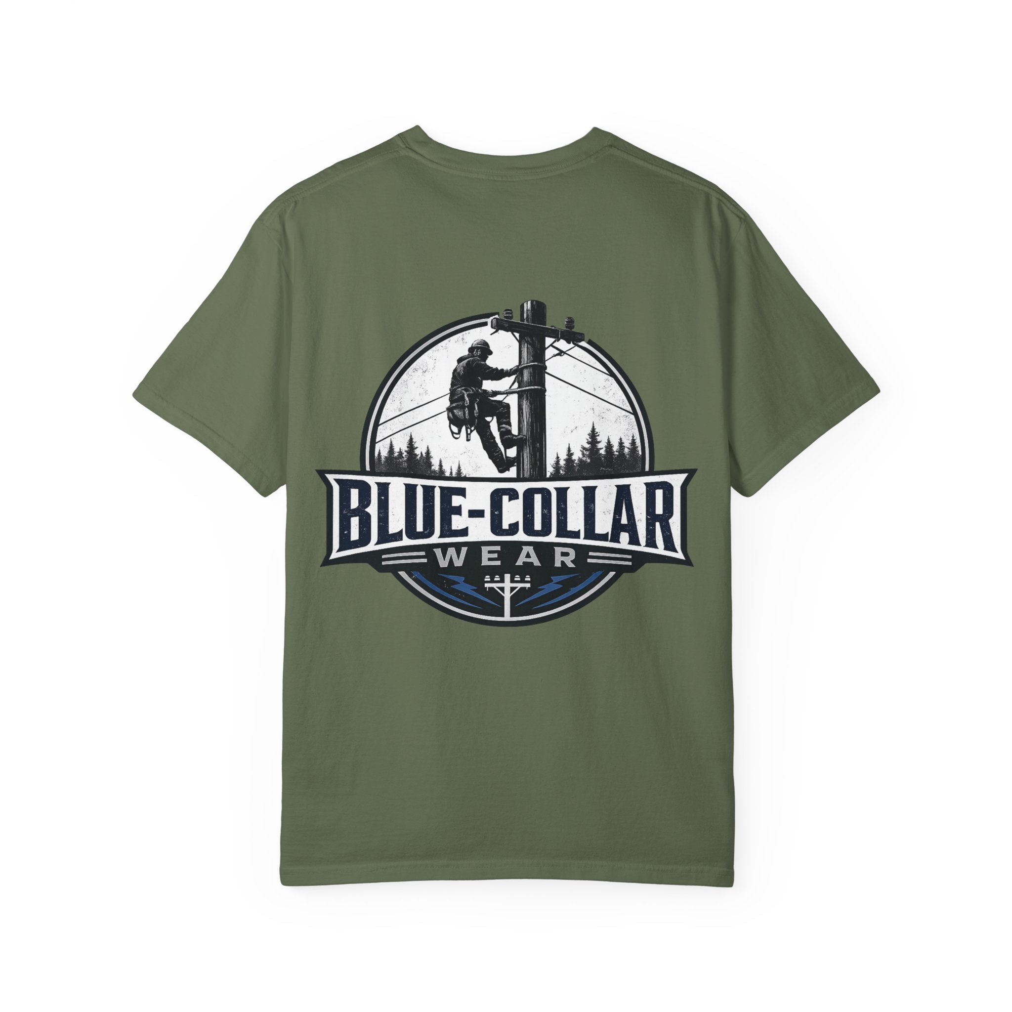 Blue-Collar Wear T-Shirt — Lineman Utility Work Tee