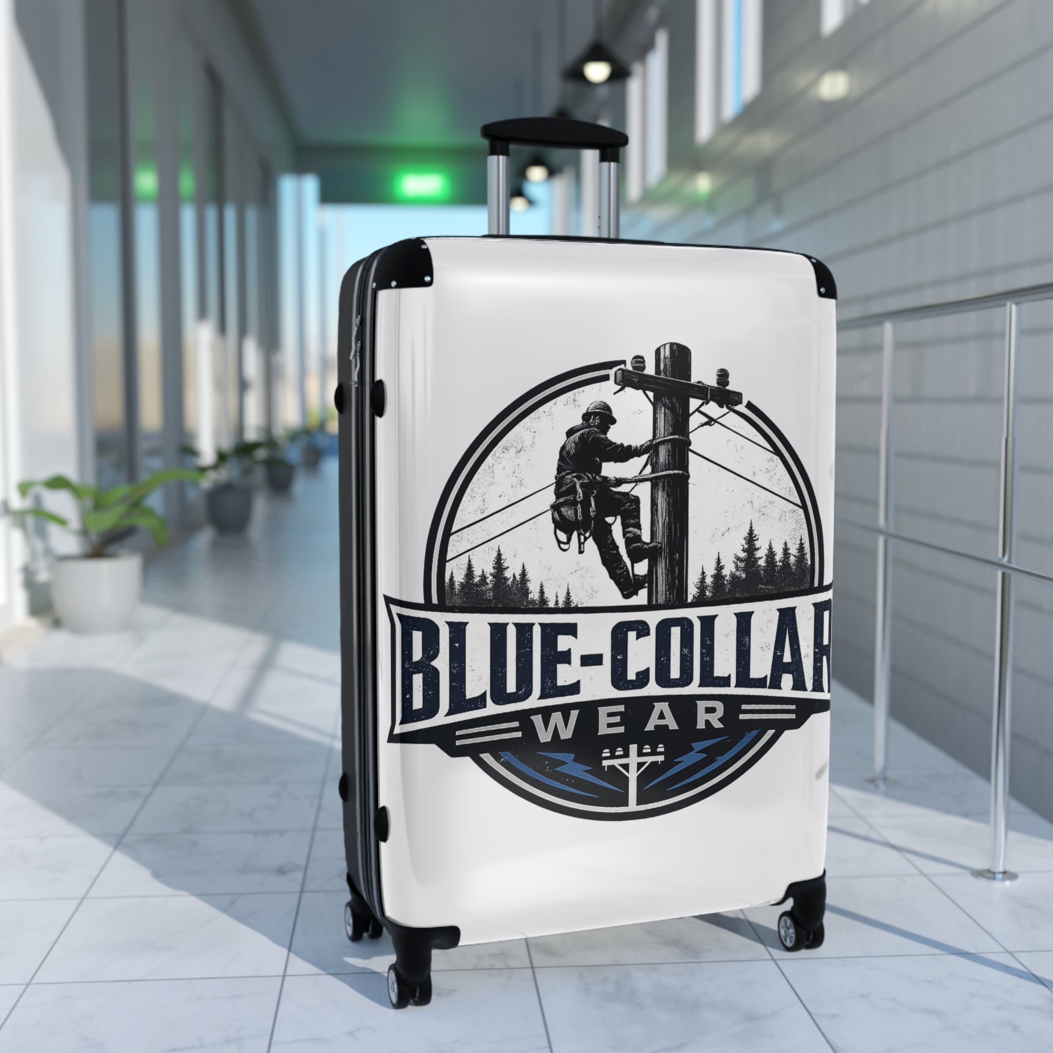 Suitcase — Blue-Collar Wear Logo Travel Luggage for Tradespeople