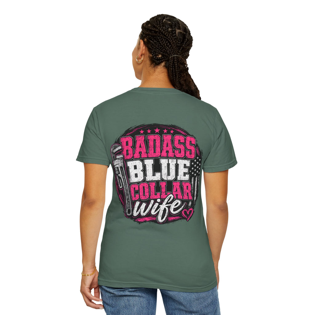 Blue Collar Wife T-Shirt — "Badass Blue Collar Wife" Graphic Tee