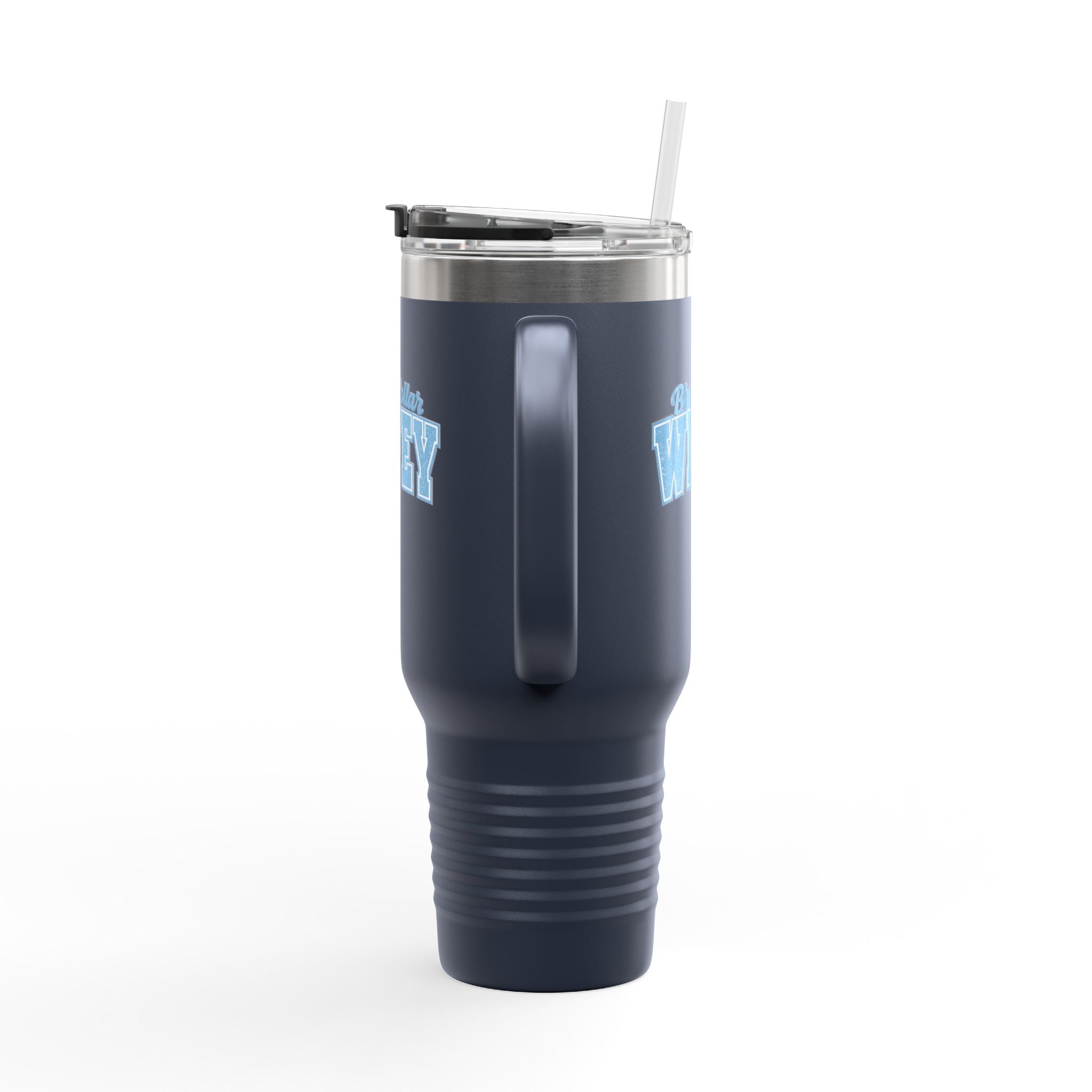 40oz Insulated Travel Mug — "Blue Collar Wifey" Rustic Workwife Coffee Tumbler