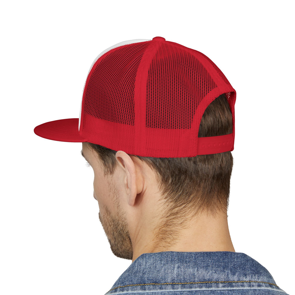 Blue Collar Workwear Trucker Cap — Lead On Team Vintage Construction Logo