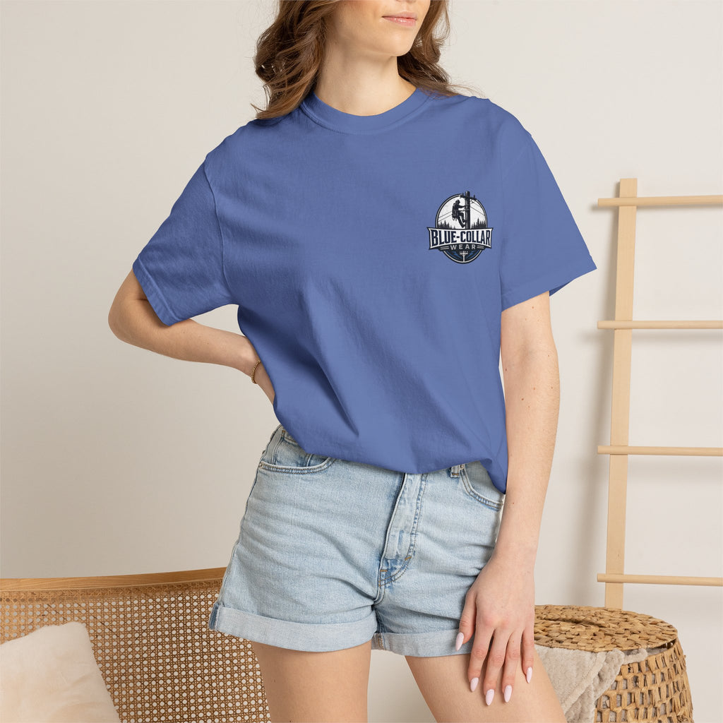 Blue-Collar Wear T-Shirt — Lineman Utility Work Tee