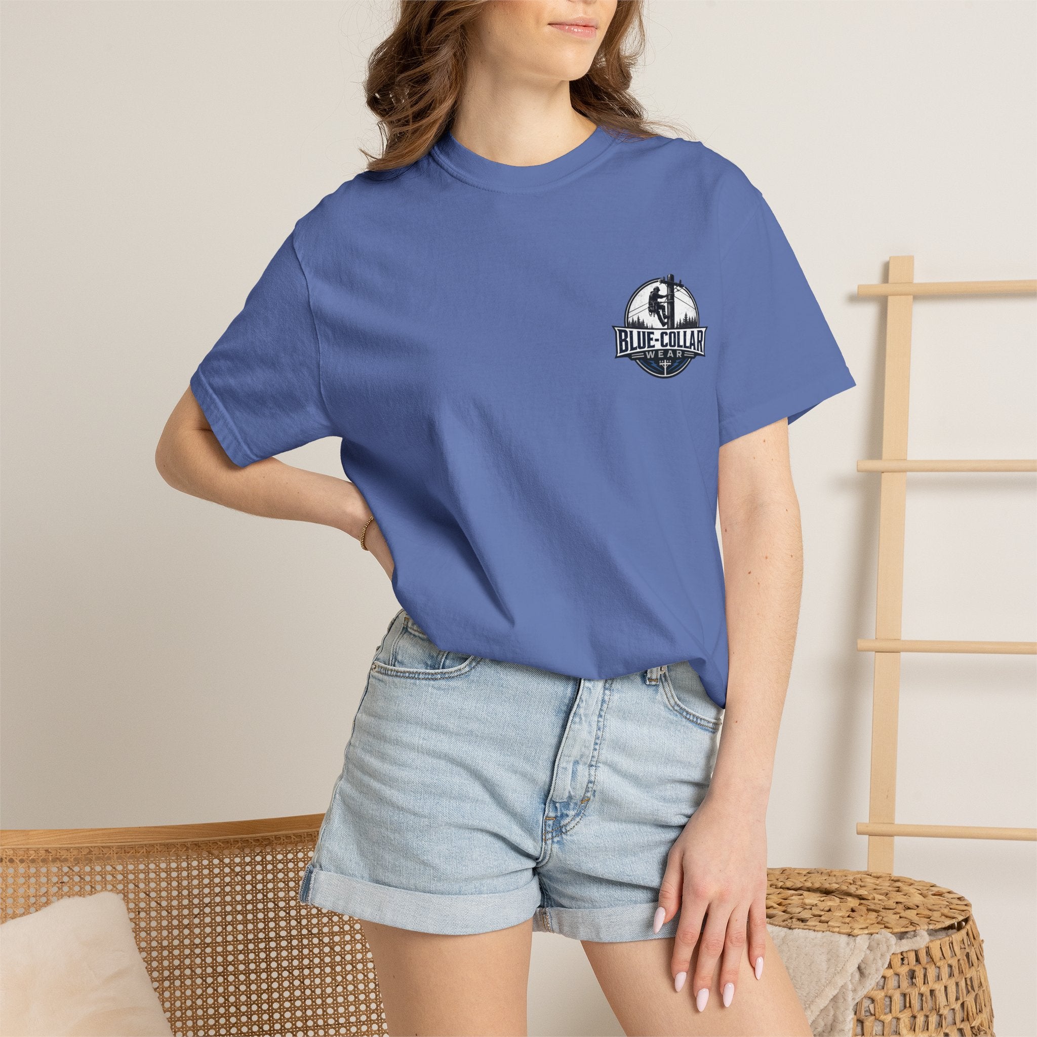 Blue-Collar Wear T-Shirt — Lineman Utility Work Tee