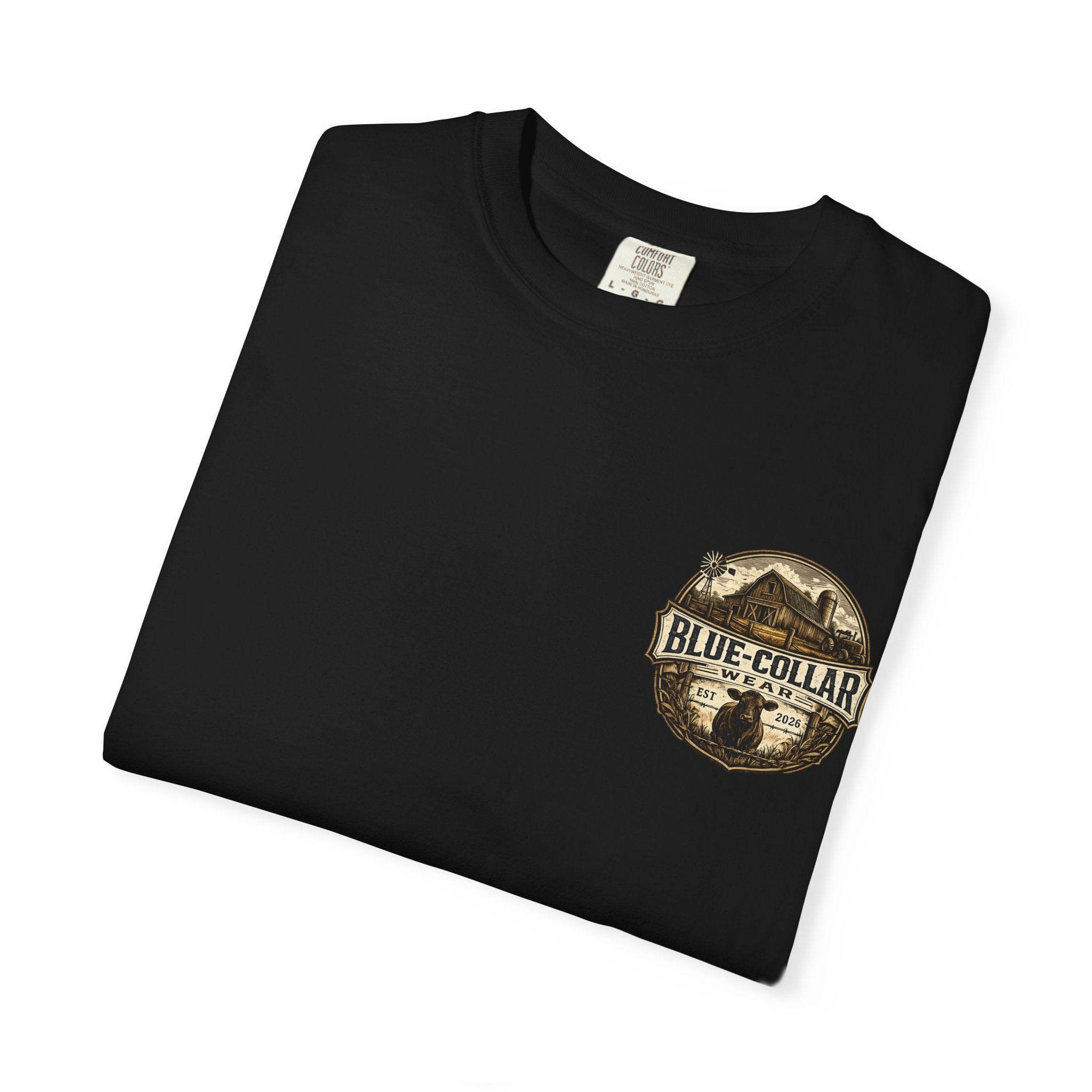 Blue-Collar Wear T-Shirt — RANCHER Workwear Tee (Est. 2026)