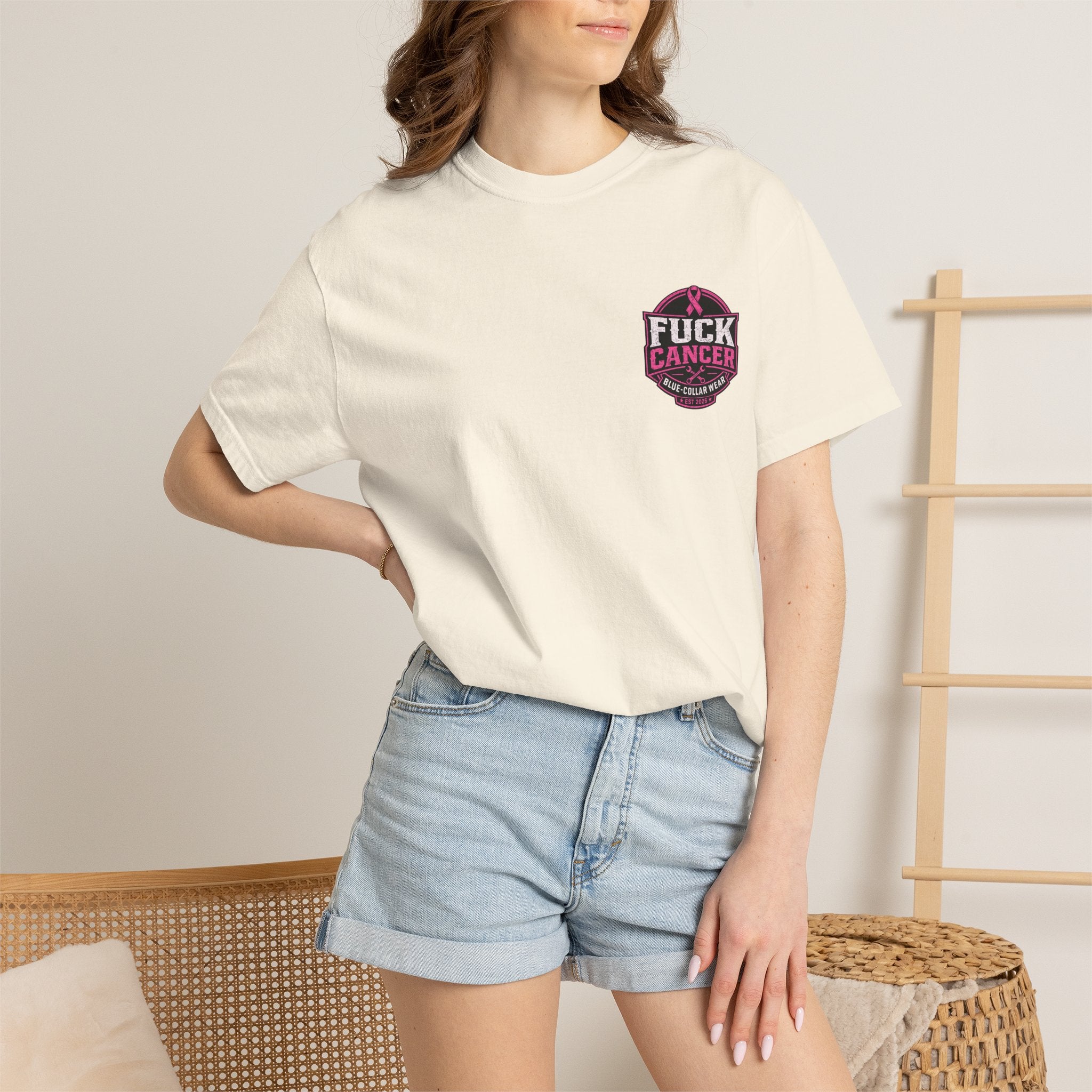 Fuck Cancer T-Shirt — Pink Ribbon Awareness Graphic Tee