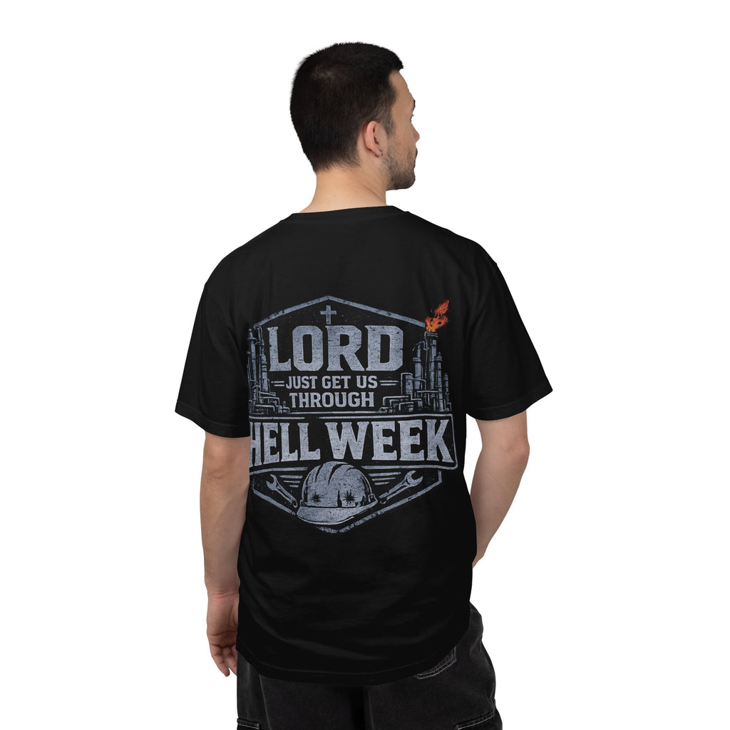 Blue-Collar Wear "Lord Just Get Us Through Hell Week" Work T-Shirt