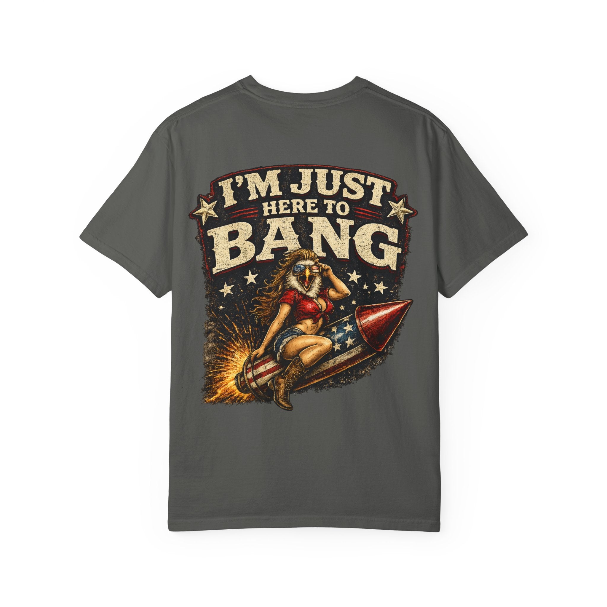 Vintage Pinup 'I'm Just Here to Bang' T‑Shirt