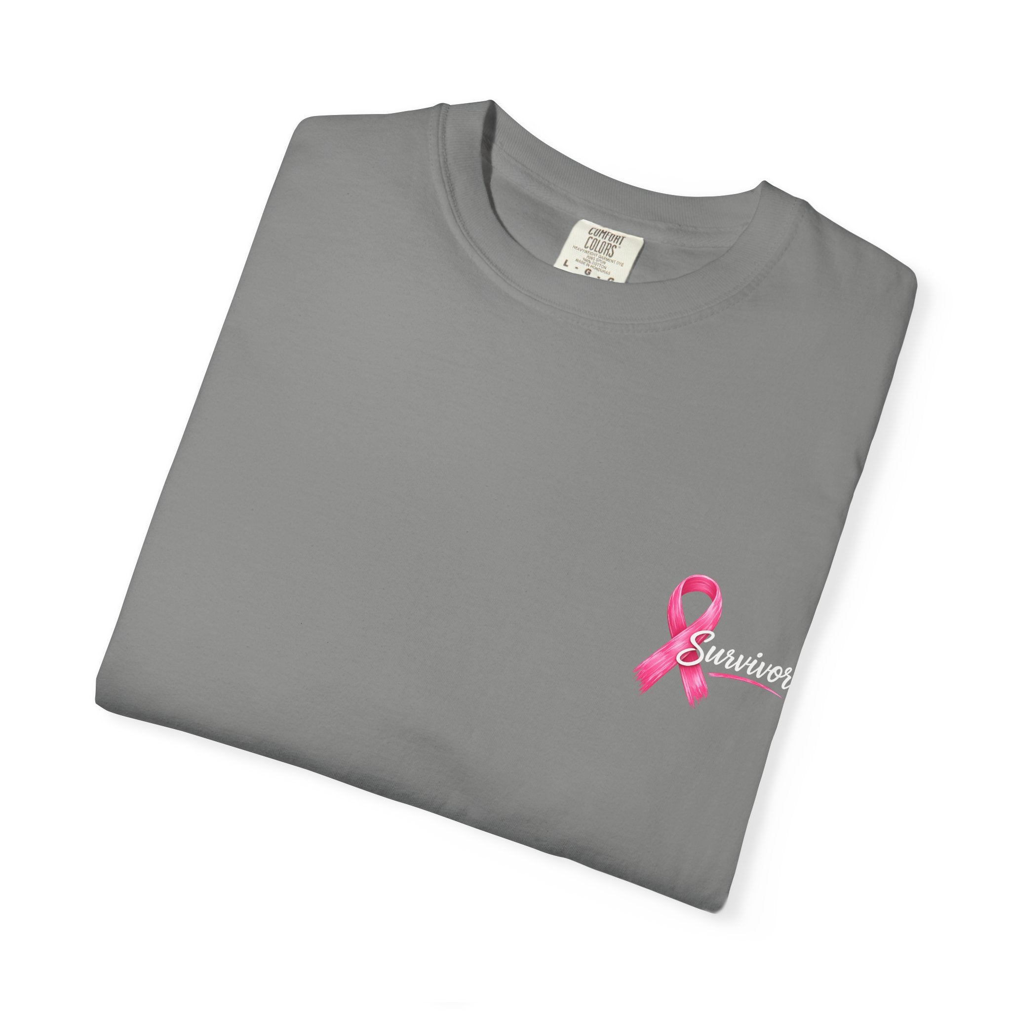 Breast Cancer Survivor T-Shirt — 'Survivor' Pink Ribbon Awareness Tee