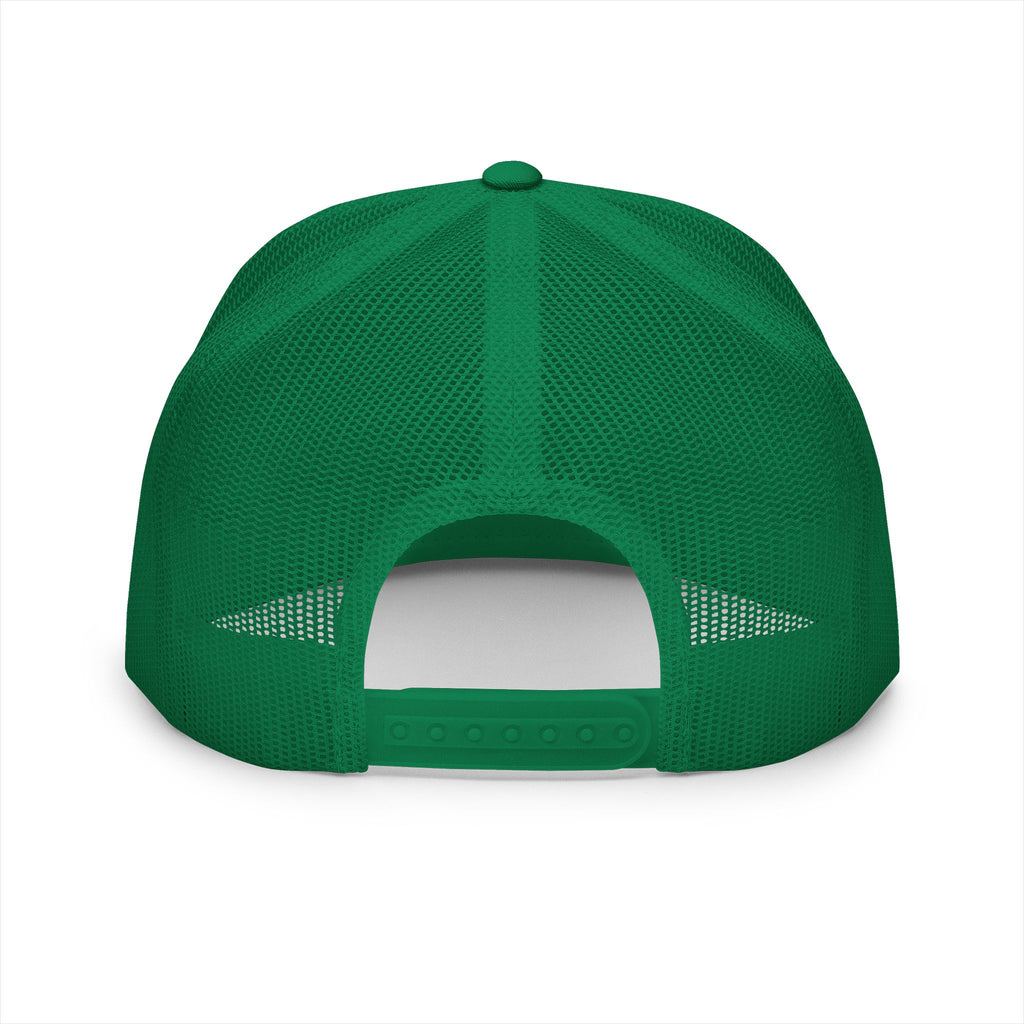 Blue Collar Wear Trucker Cap Mechanic — Workwear Skull Logo Mesh Snapback