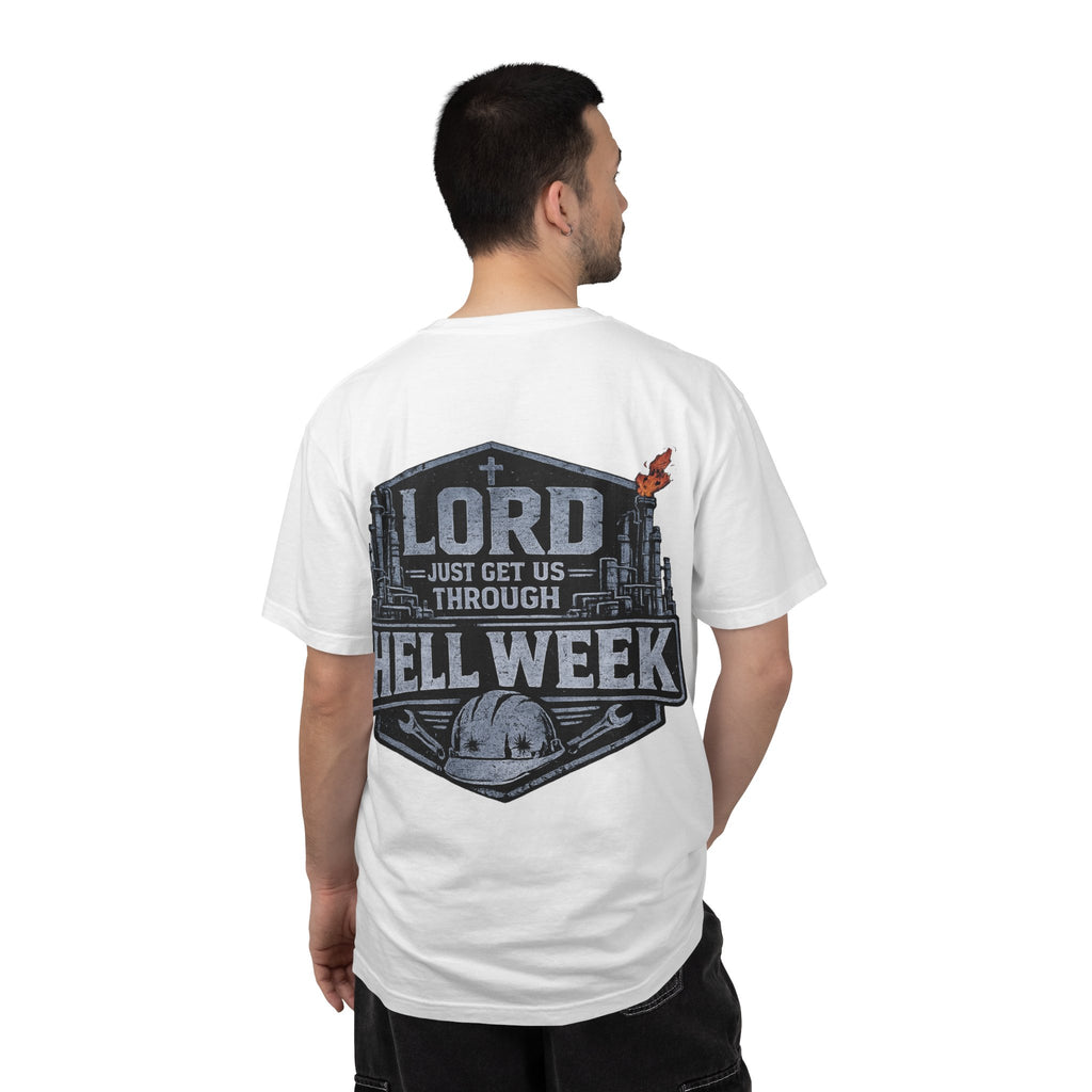 Blue-Collar Wear "Lord Just Get Us Through Hell Week" Work T-Shirt