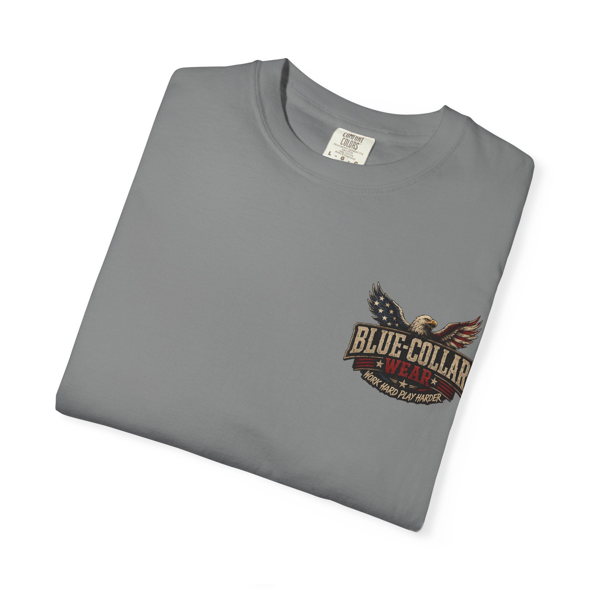 American Boot In Your Ass T-Shirt — 'Blue Collar' Patriotic Workwear Tee