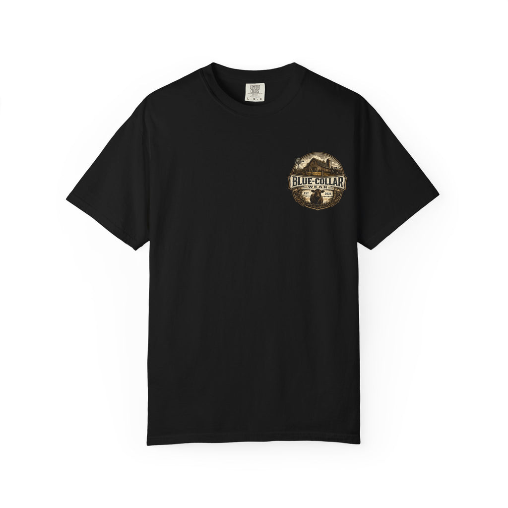 Blue-Collar Wear T-Shirt — RANCHER Workwear Tee (Est. 2026)