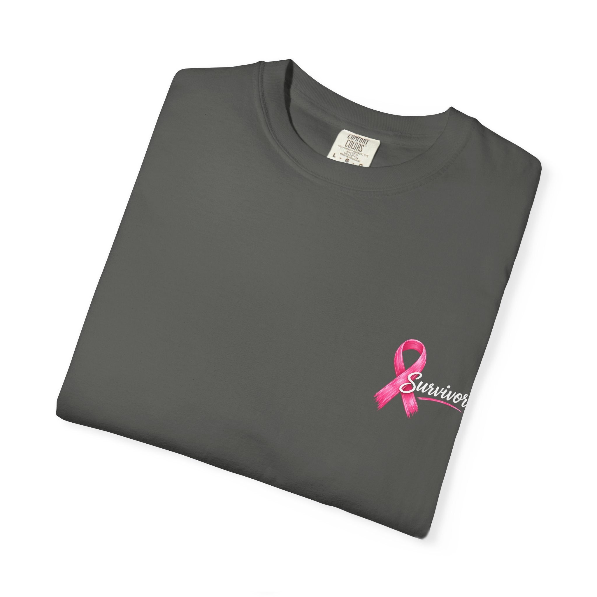 Breast Cancer Survivor T-Shirt — 'Survivor' Pink Ribbon Awareness Tee
