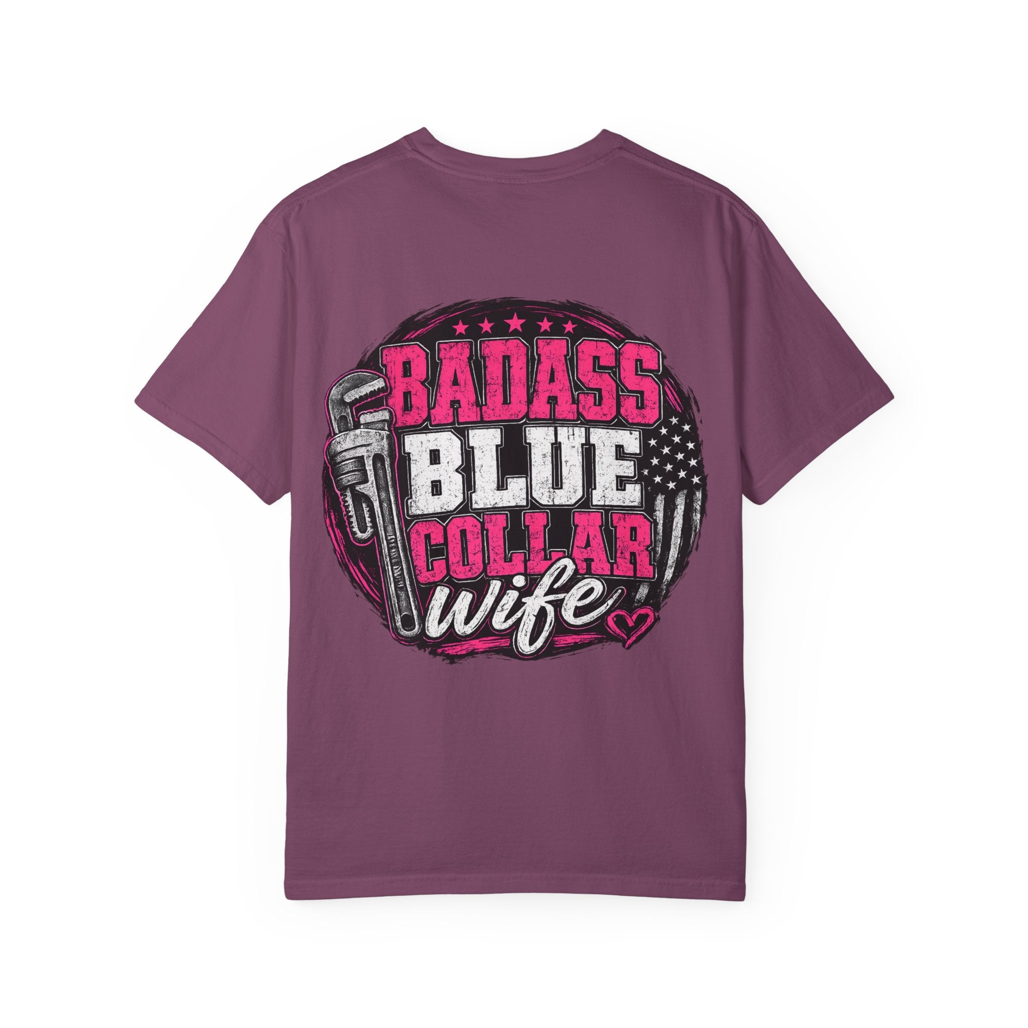 Blue Collar Wife T-Shirt — "Badass Blue Collar Wife" Graphic Tee