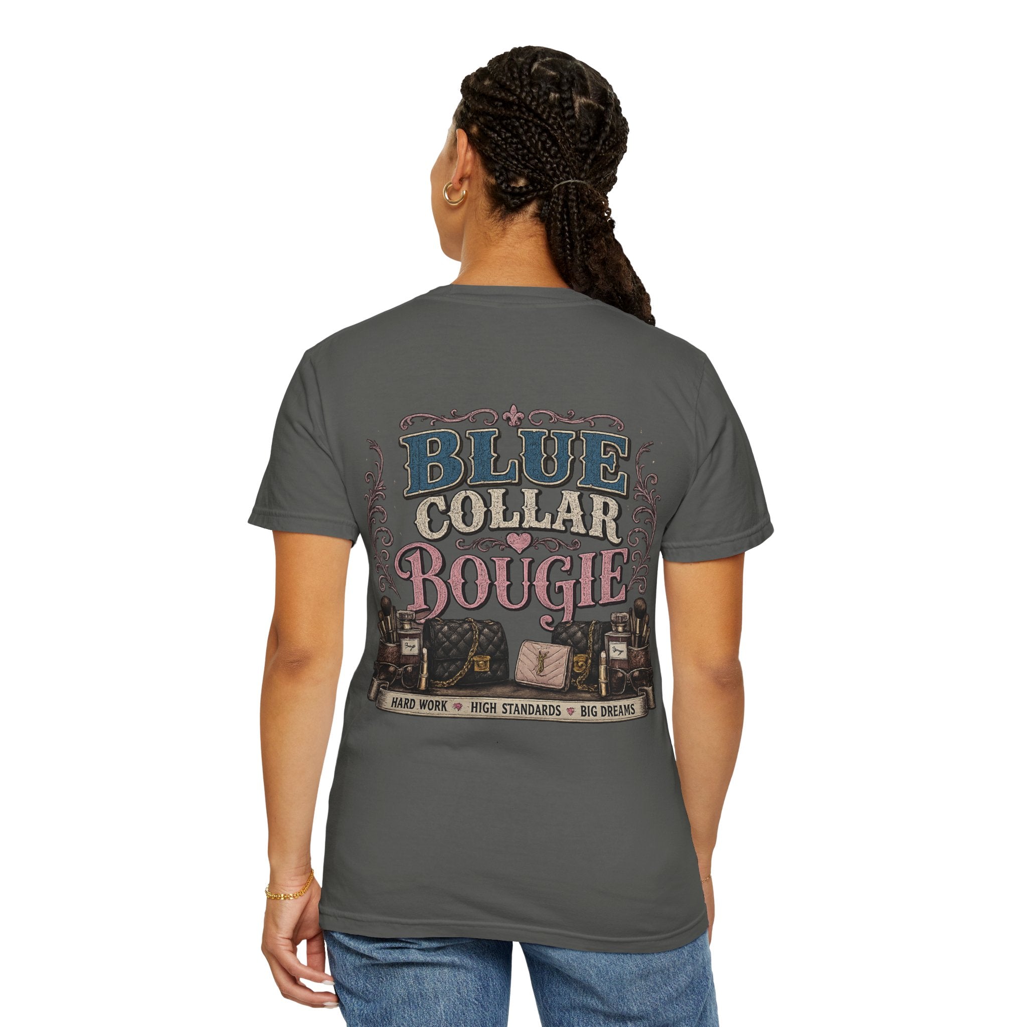 Blue Collar Bougie T-Shirt — Workwear Vintage Graphic Tee