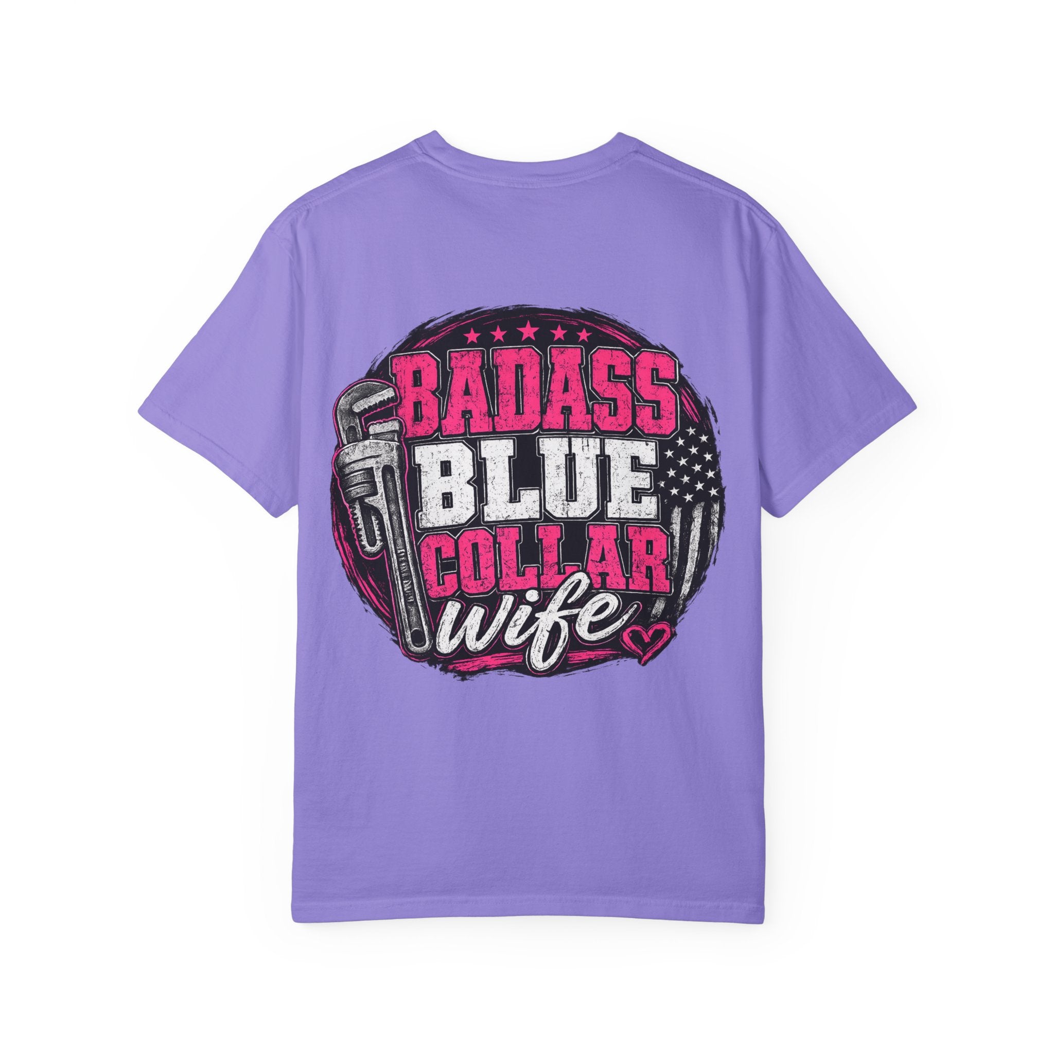Blue Collar Wife T-Shirt — "Badass Blue Collar Wife" Graphic Tee