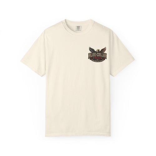 American Boot In Your Ass T-Shirt — 'Blue Collar' Patriotic Workwear Tee