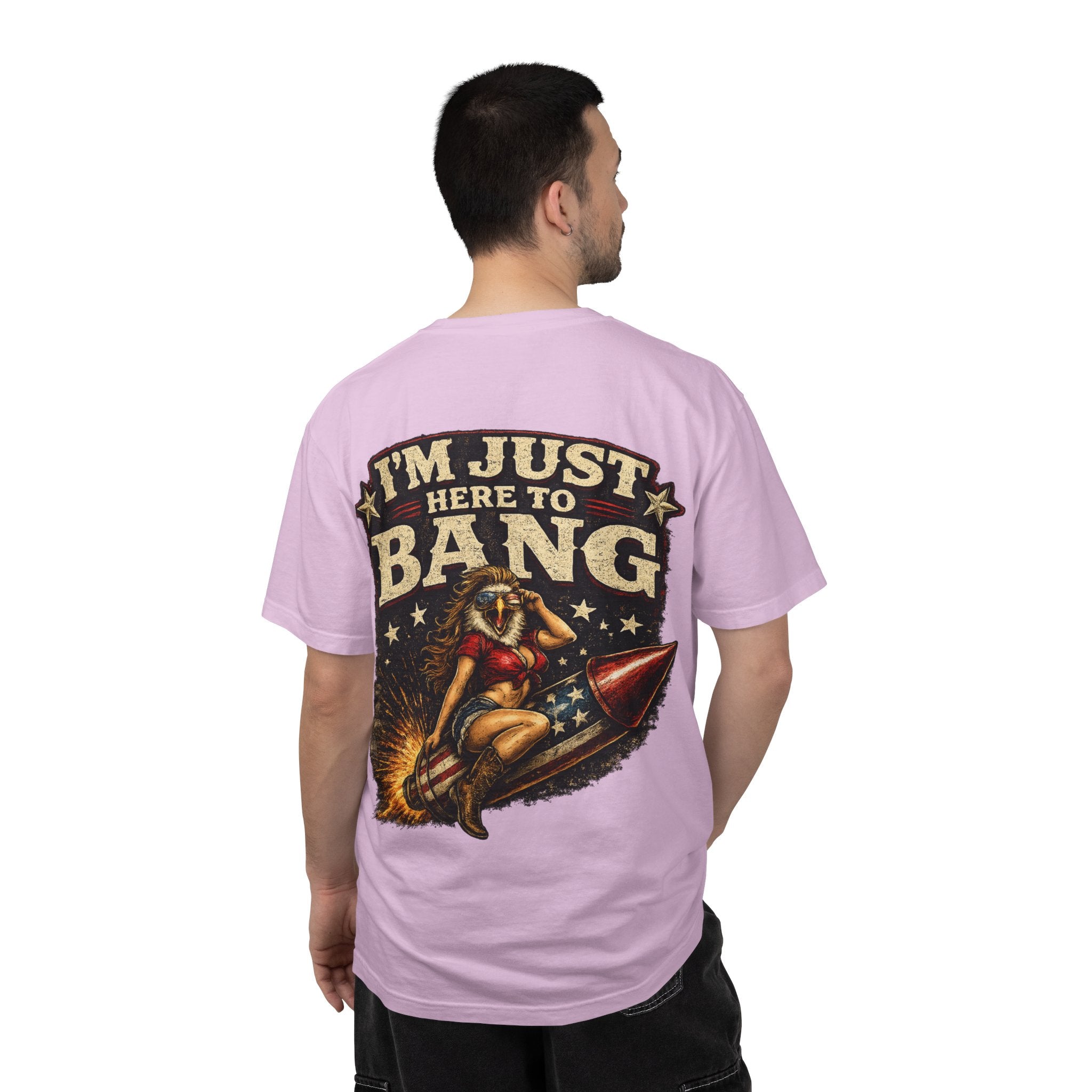 Vintage Pinup 'I'm Just Here to Bang' T‑Shirt