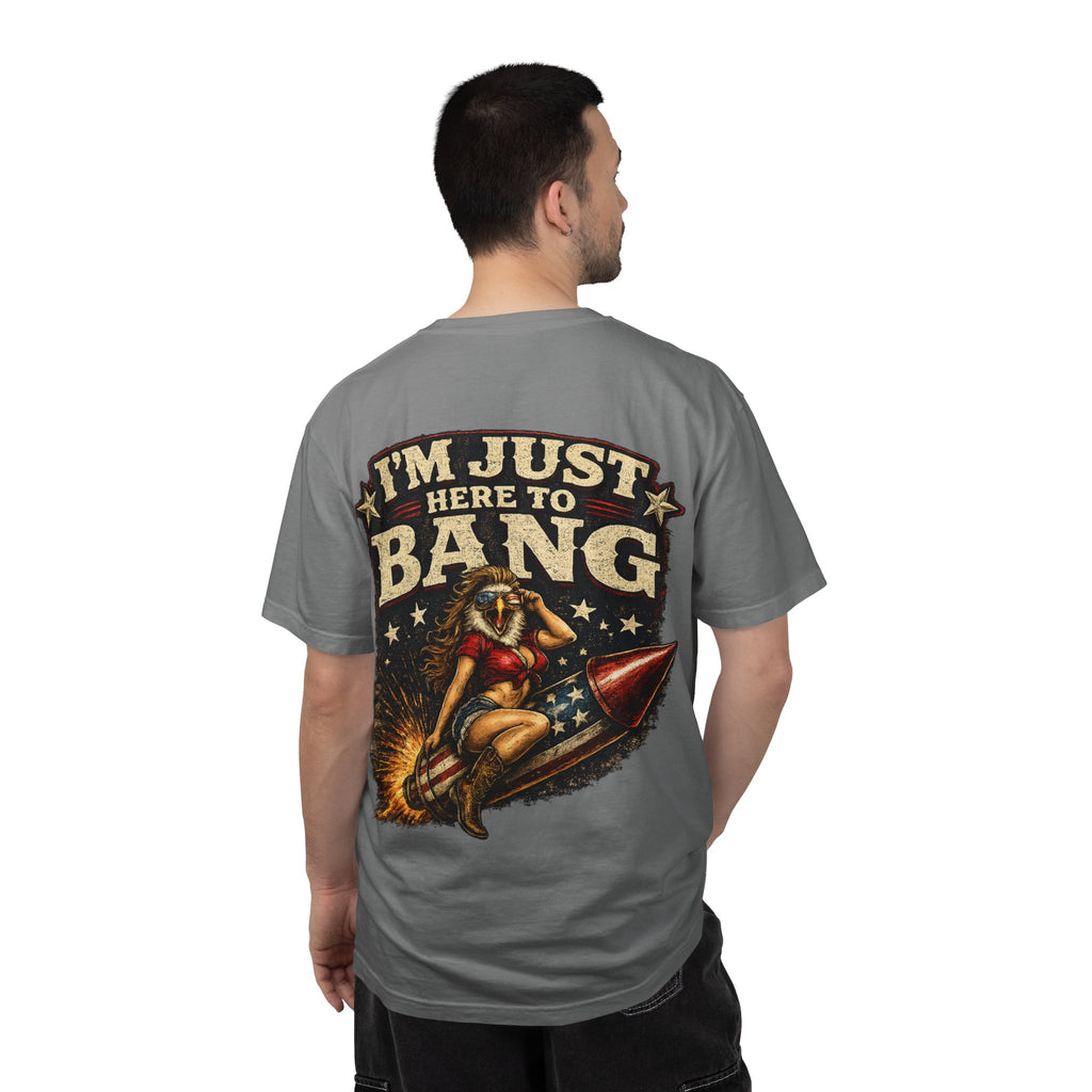 Vintage Pinup 'I'm Just Here to Bang' T‑Shirt
