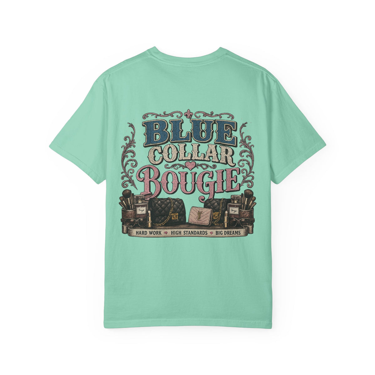 Blue Collar Bougie T-Shirt — Workwear Vintage Graphic Tee