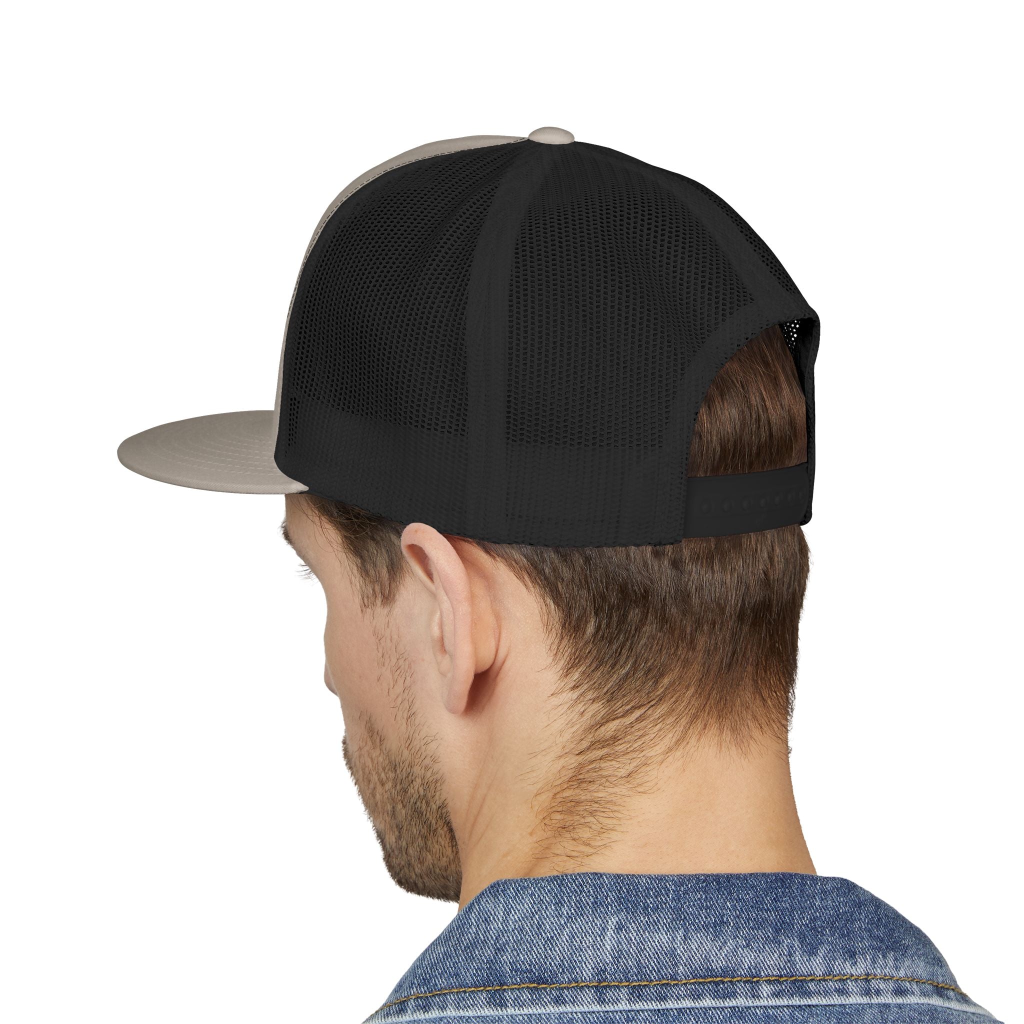 Blue Collar Workwear Trucker Cap — Lead On Team Vintage Construction Logo