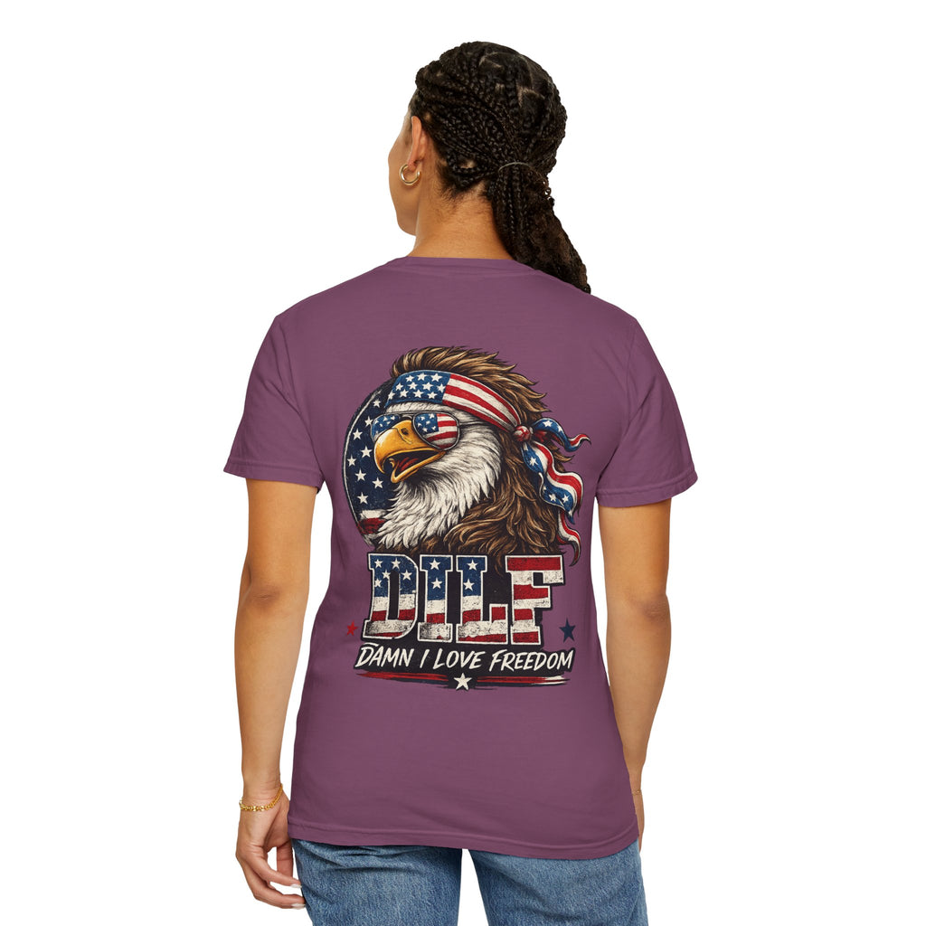 DILF Eagle T-Shirt — Patriotic "Damn I Love Freedom" Graphic Tee