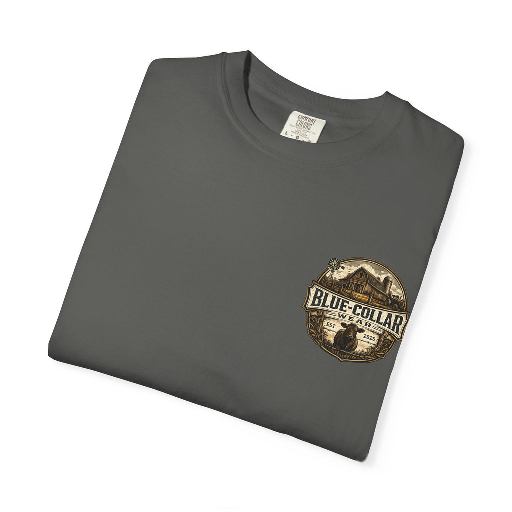 Blue-Collar Wear T-Shirt — RANCHER Workwear Tee (Est. 2026)