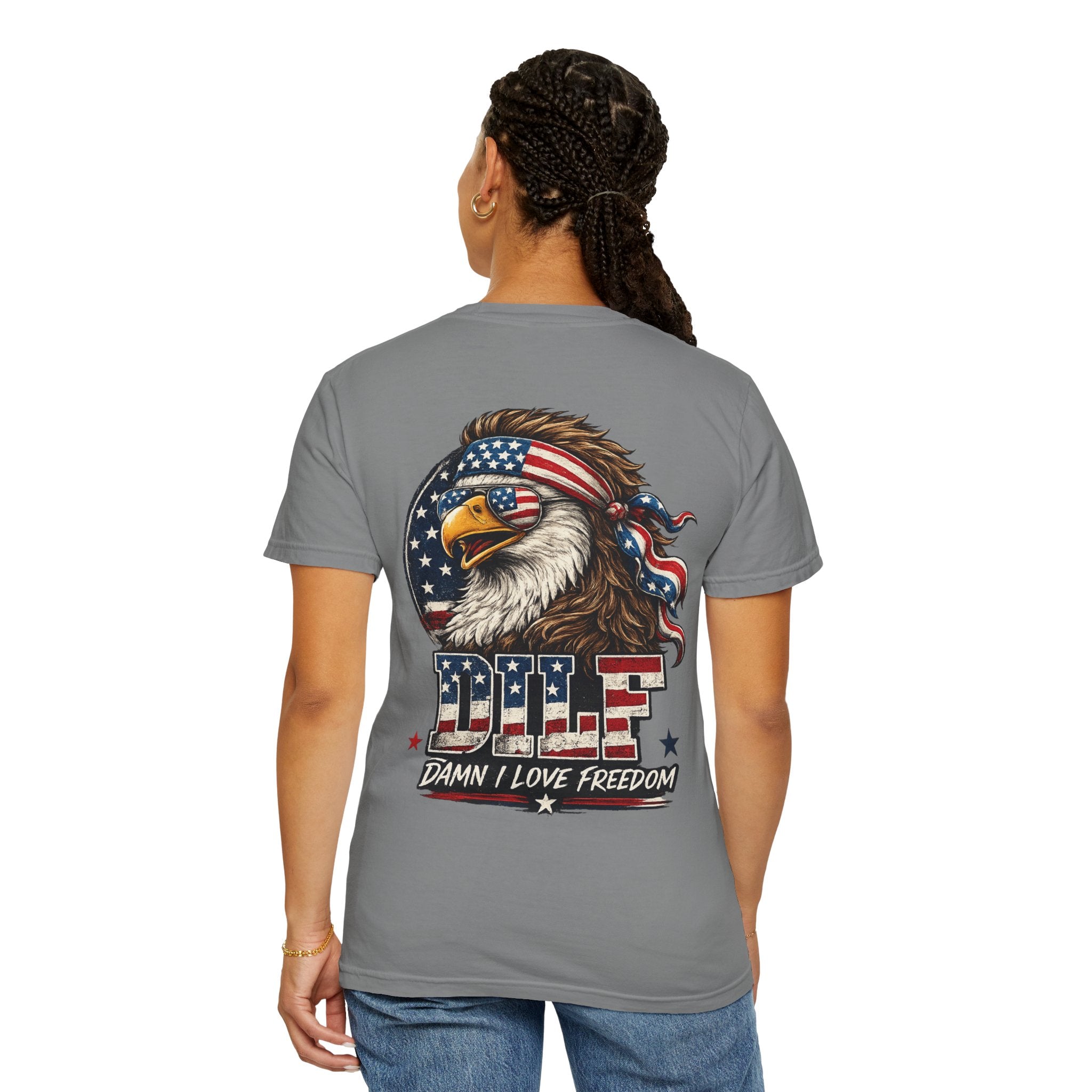 DILF Eagle T-Shirt — Patriotic "Damn I Love Freedom" Graphic Tee