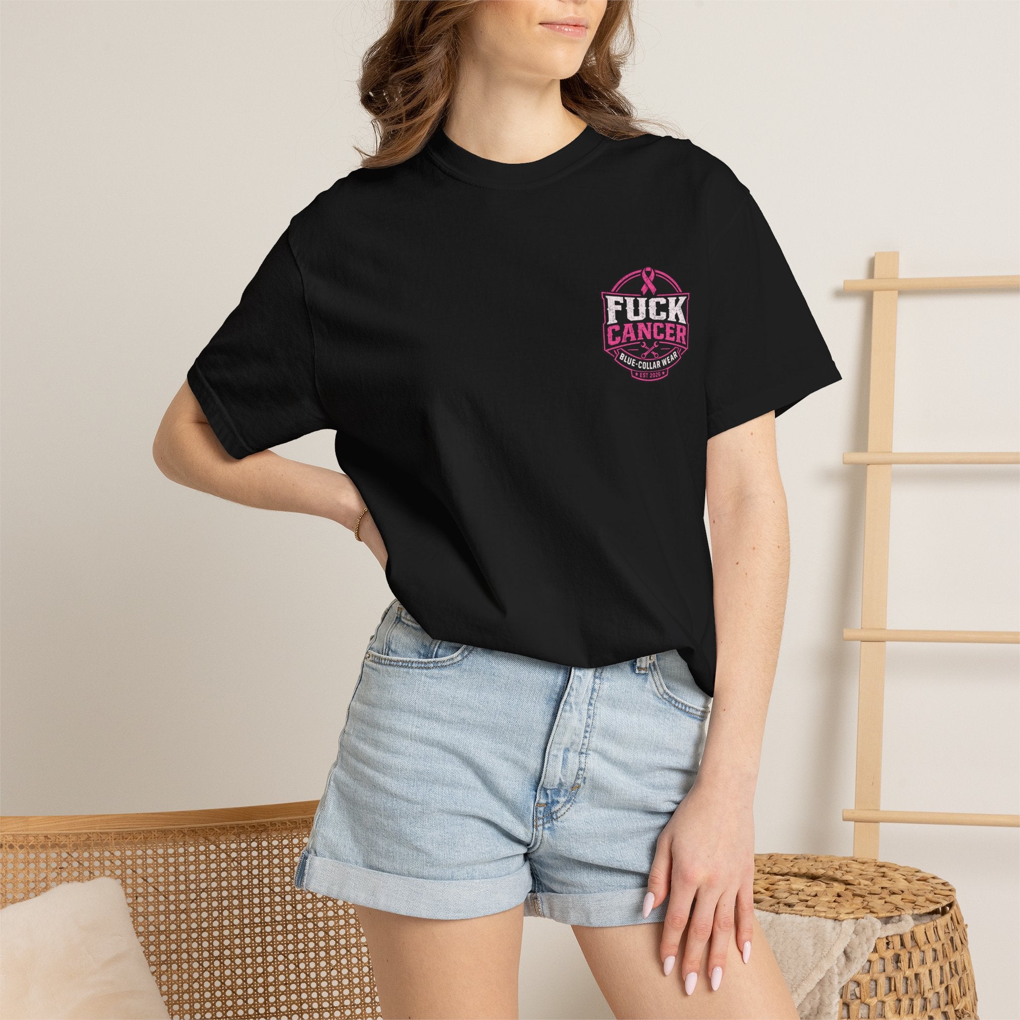 Fuck Cancer T-Shirt — Pink Ribbon Awareness Graphic Tee