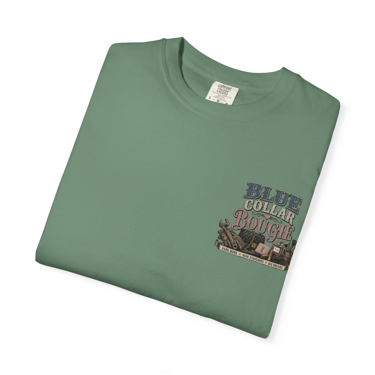 Blue Collar Bougie T-Shirt — Workwear Vintage Graphic Tee
