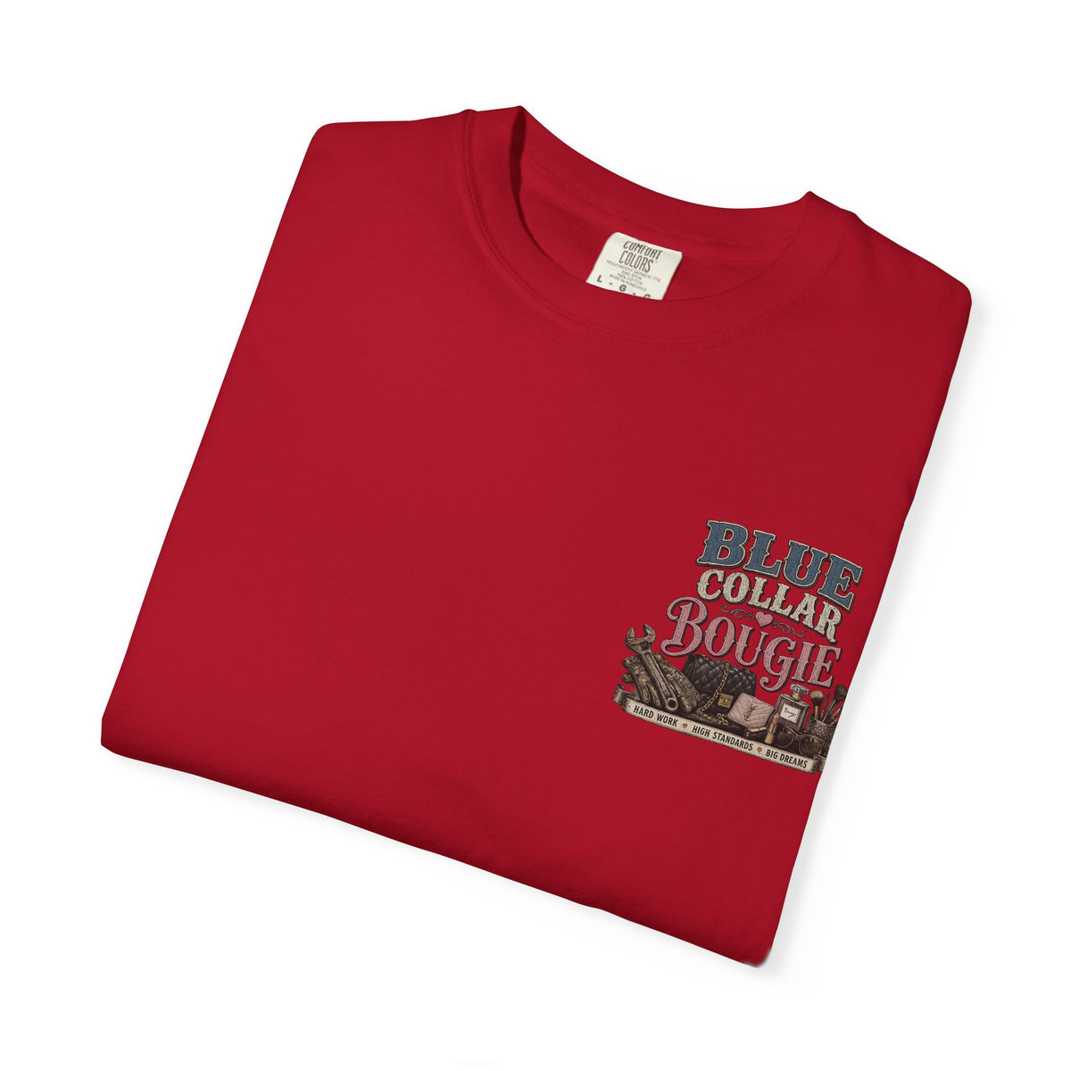 Blue Collar Bougie T-Shirt — Workwear Vintage Graphic Tee