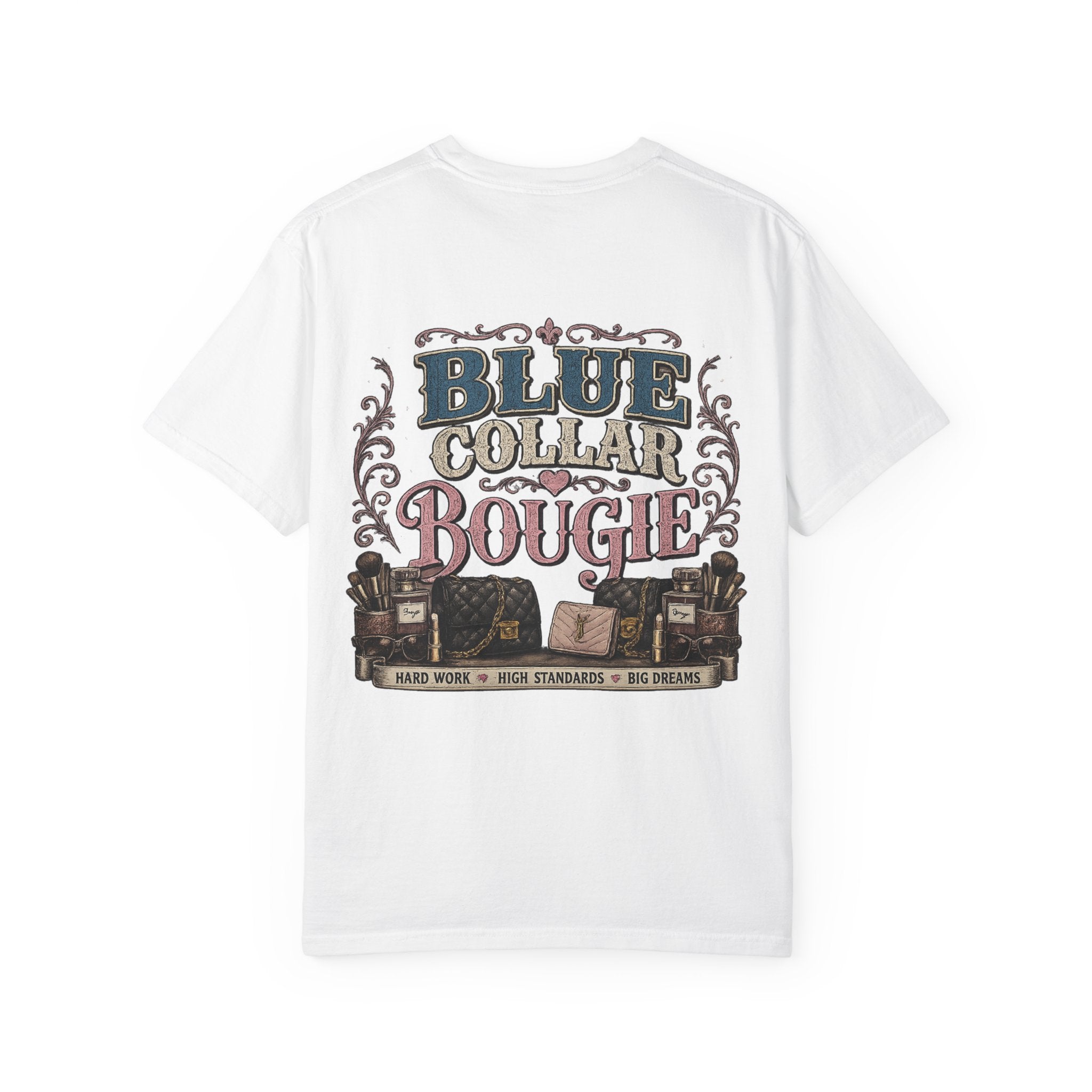 Blue Collar Bougie T-Shirt — Workwear Vintage Graphic Tee