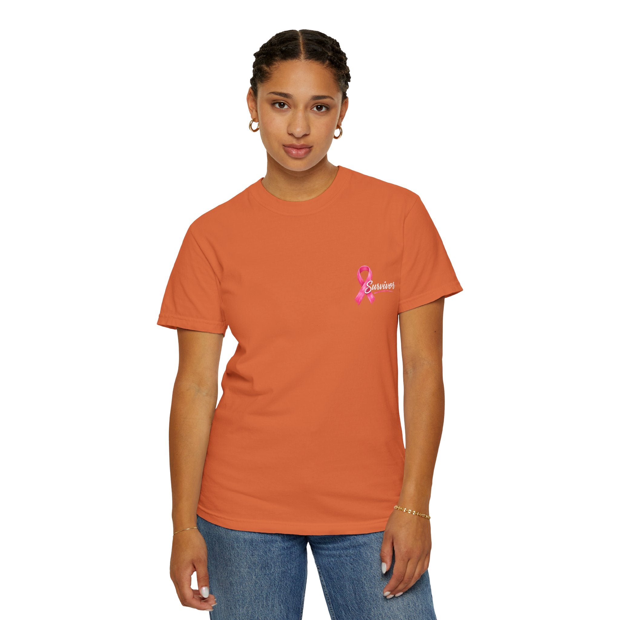 Breast Cancer Survivor T-Shirt — 'Survivor' Pink Ribbon Awareness Tee