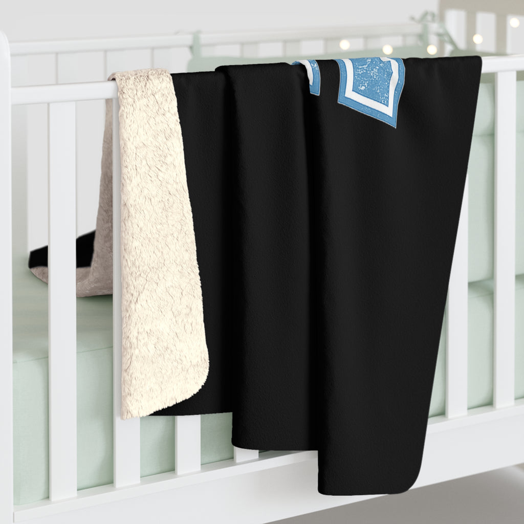 Blue Collar Wifey Sherpa Fleece Blanket — Cozy Gift for Wife, Mother’s Day & Anniversary