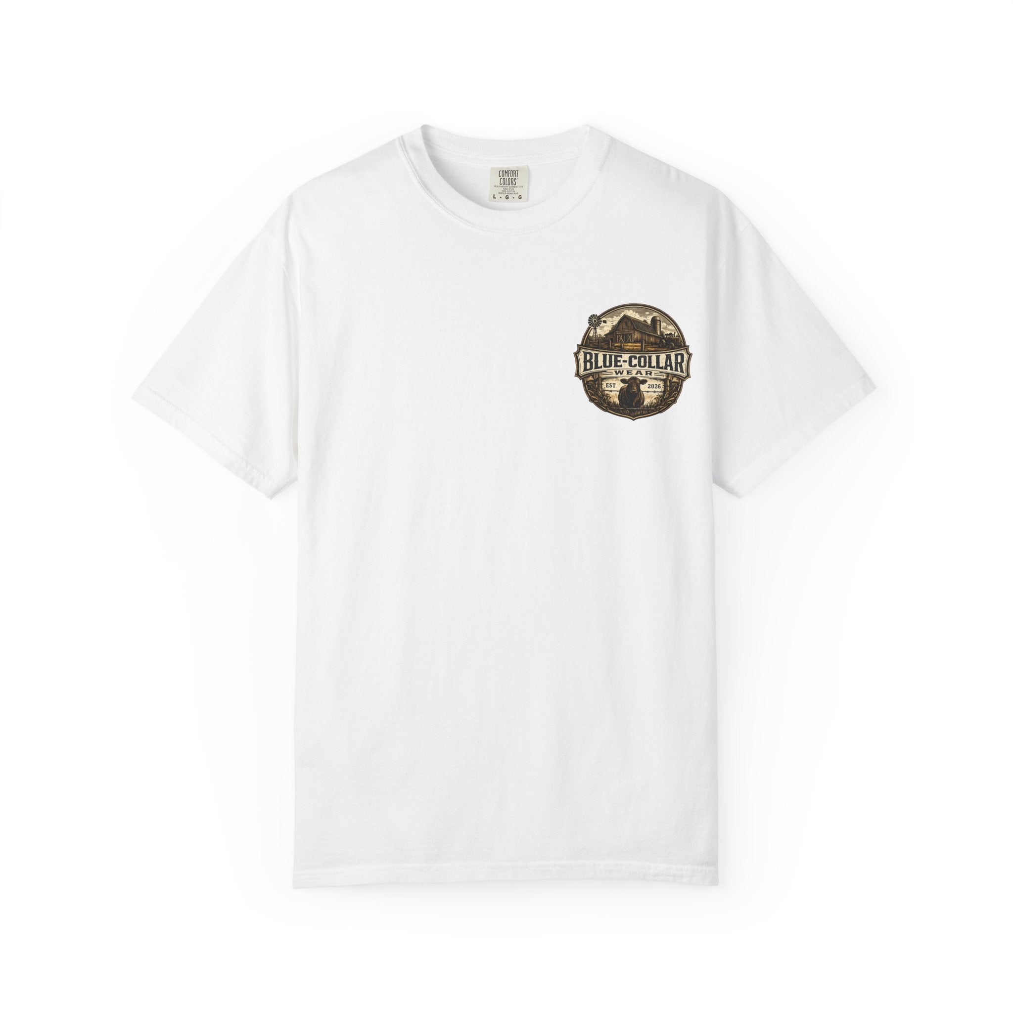 Blue-Collar Wear T-Shirt — RANCHER Workwear Tee (Est. 2026)