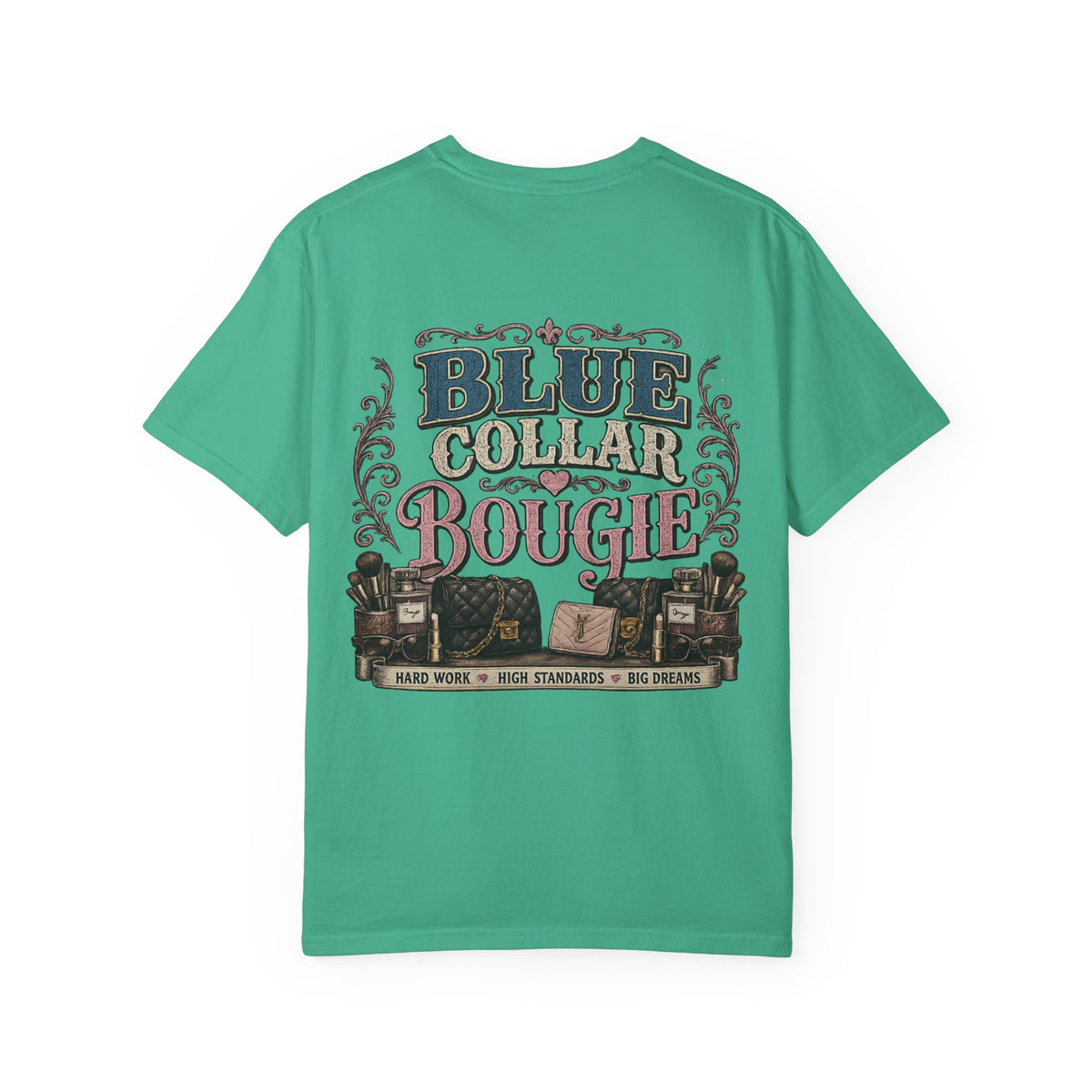 Blue Collar Bougie T-Shirt — Workwear Vintage Graphic Tee