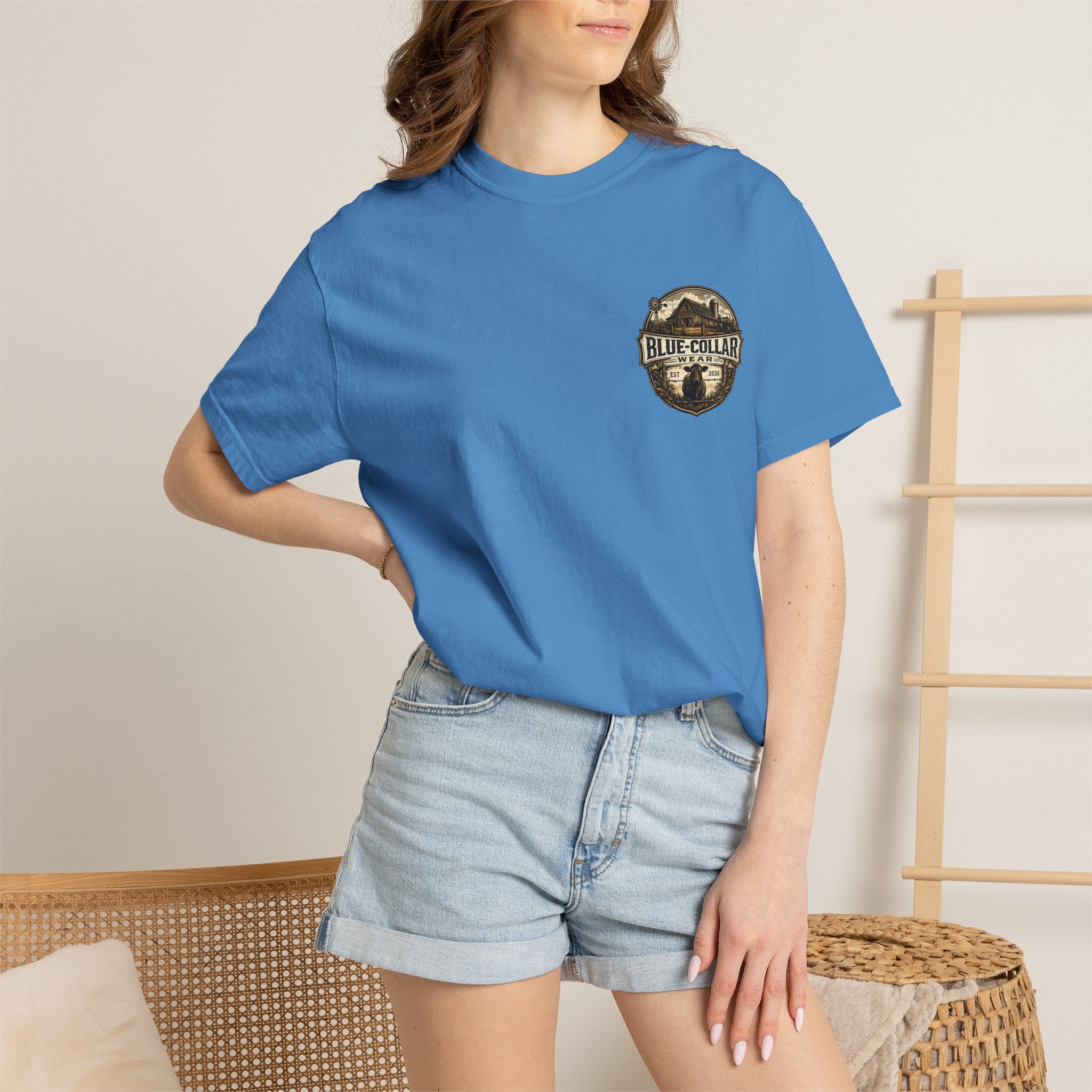 Blue-Collar Wear T-Shirt — RANCHER Workwear Tee (Est. 2026)
