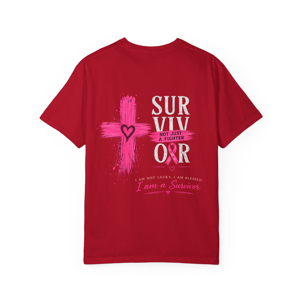 Breast Cancer Survivor T-Shirt — 'Survivor' Pink Ribbon Awareness Tee