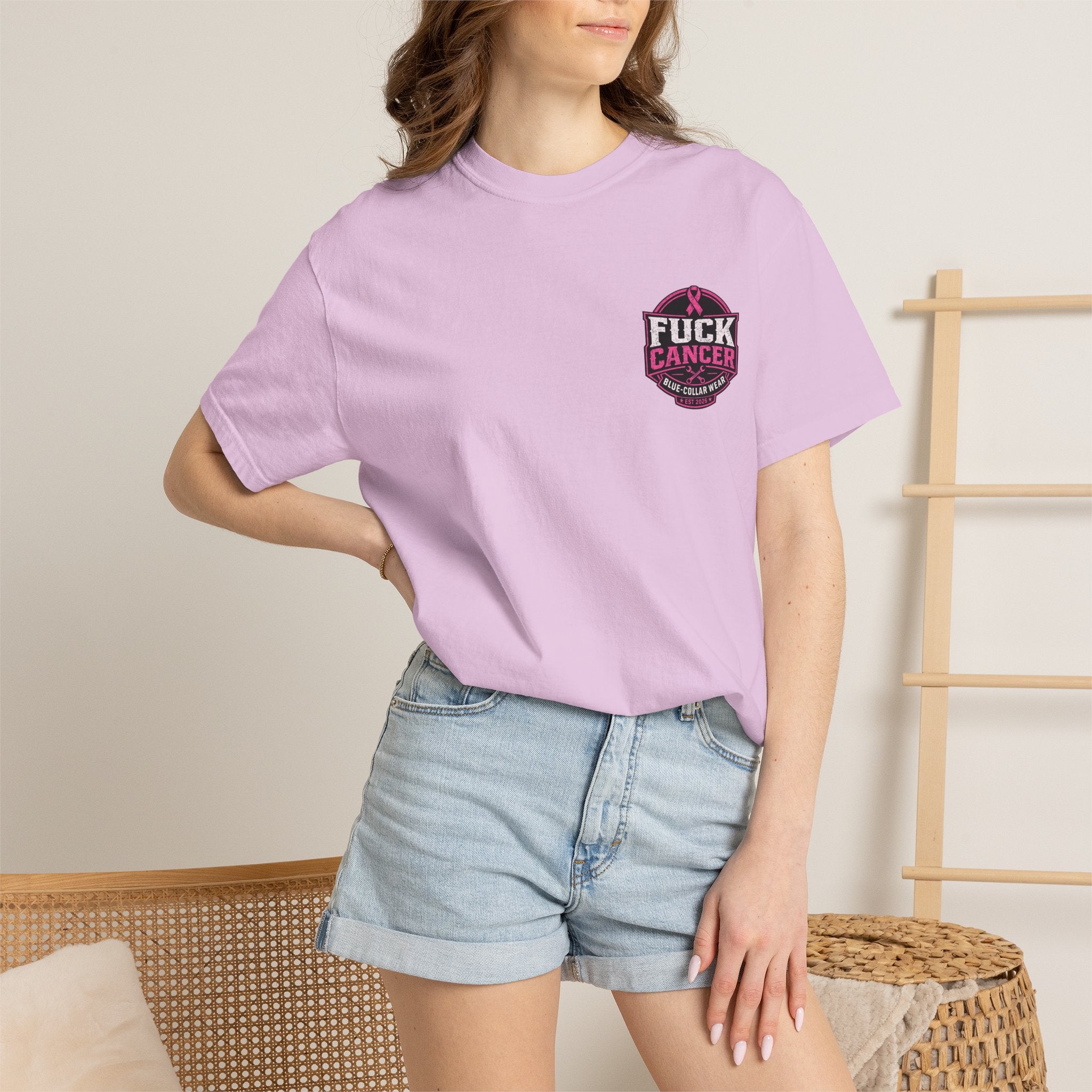 Fuck Cancer T-Shirt — Pink Ribbon Awareness Graphic Tee