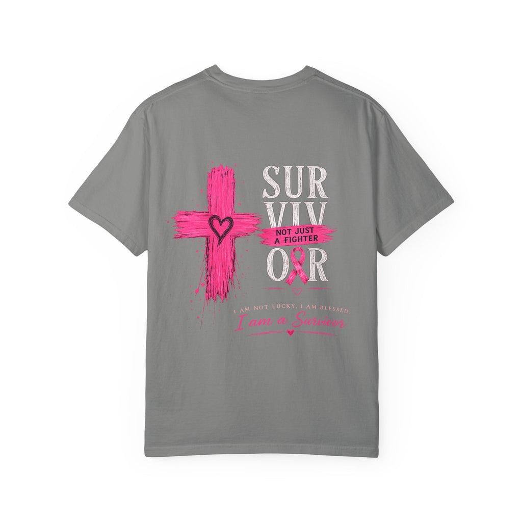 Breast Cancer Survivor T-Shirt — 'Survivor' Pink Ribbon Awareness Tee