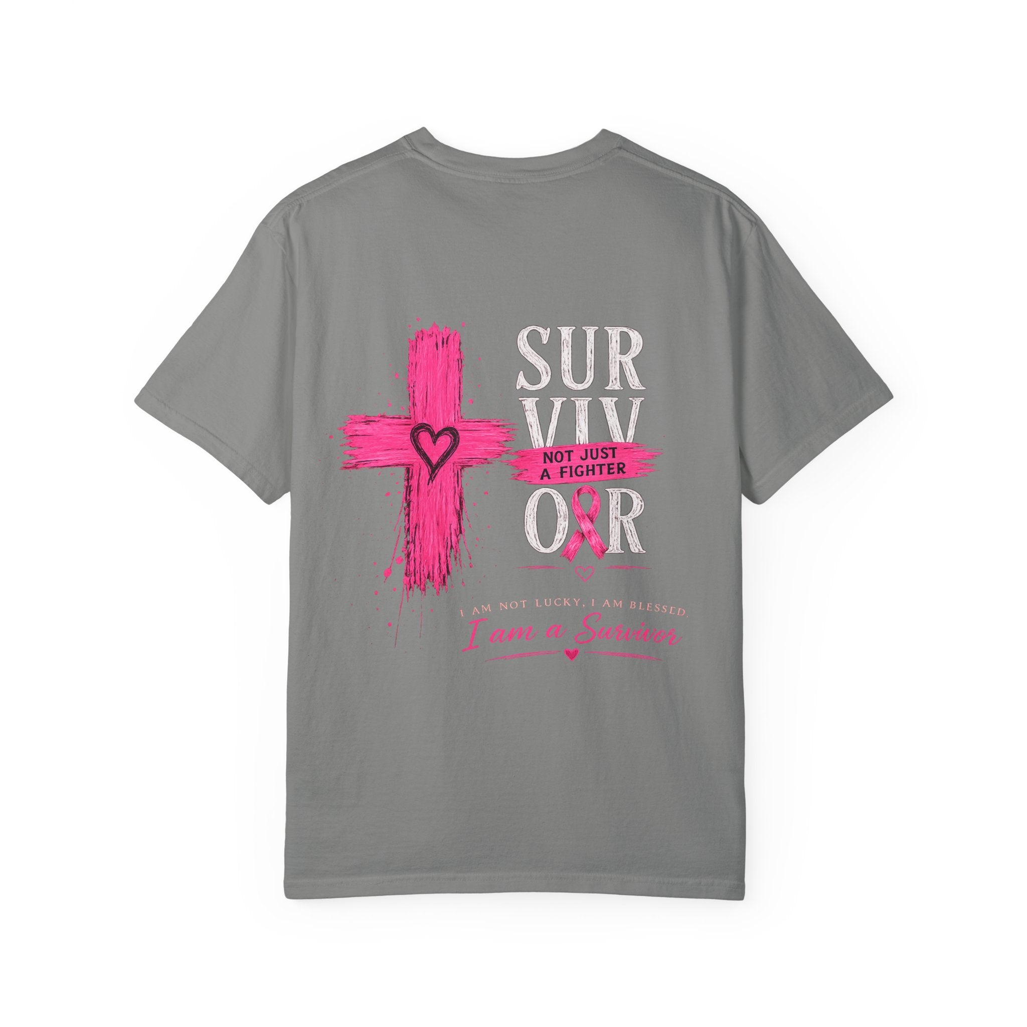 Breast Cancer Survivor T-Shirt — 'Survivor' Pink Ribbon Awareness Tee
