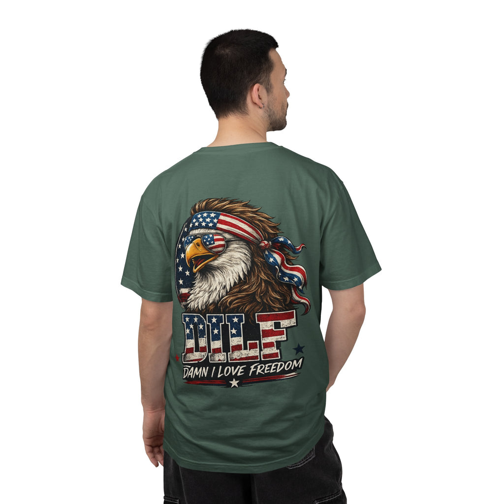 DILF Eagle T-Shirt — Patriotic "Damn I Love Freedom" Graphic Tee