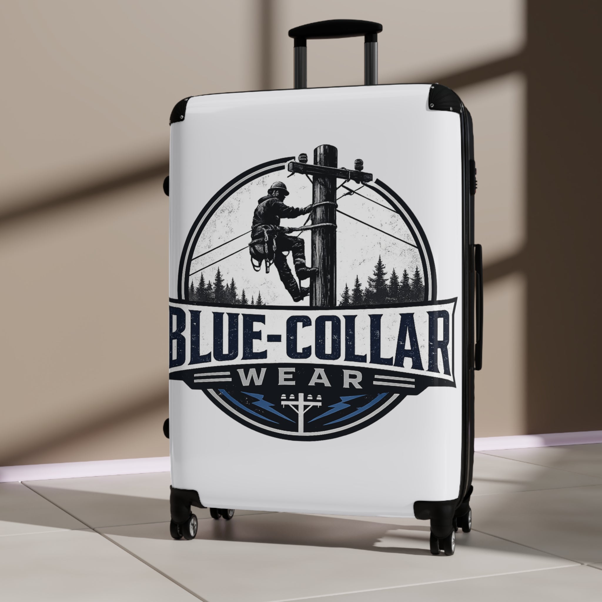 Suitcase — Blue-Collar Wear Logo Travel Luggage for Tradespeople
